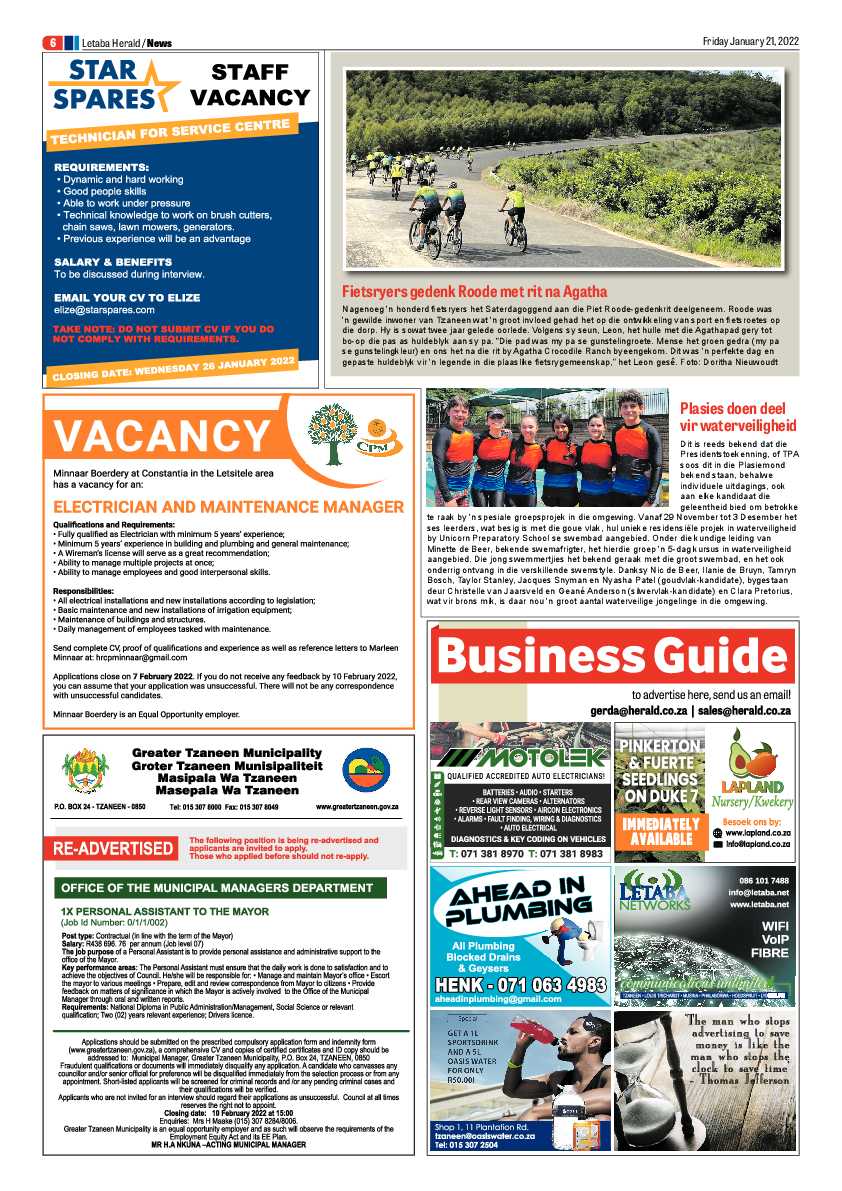 Letaba Herald 21 Jan 2022 page 10