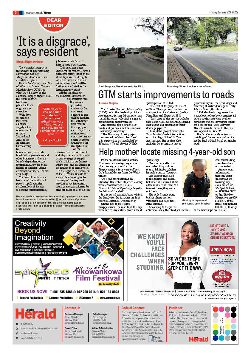 Letaba Herald 21 Jan 2022 page 2
