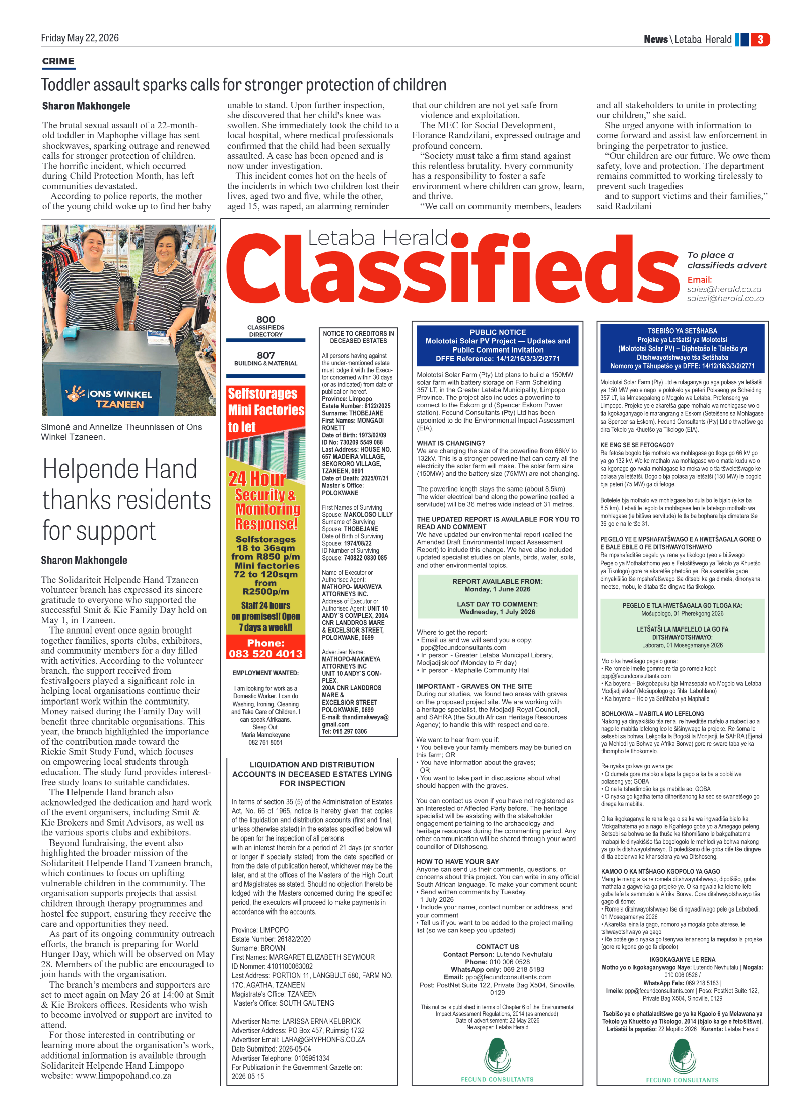 Letaba Herald 22 May 2026 page 7