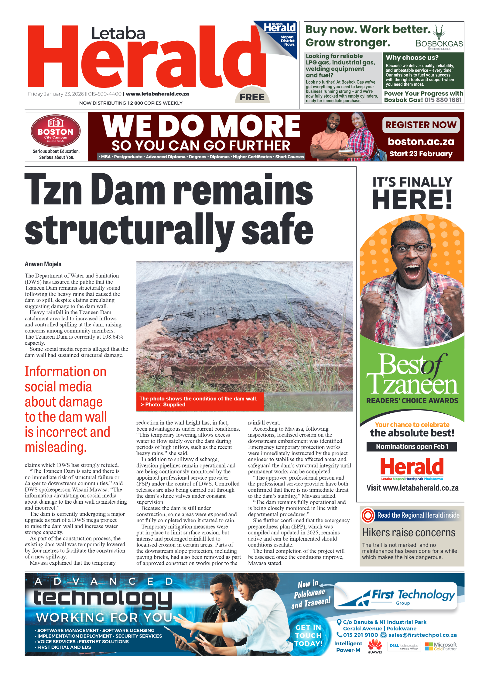 Letaba Herald 23 Jan 2026 page 1