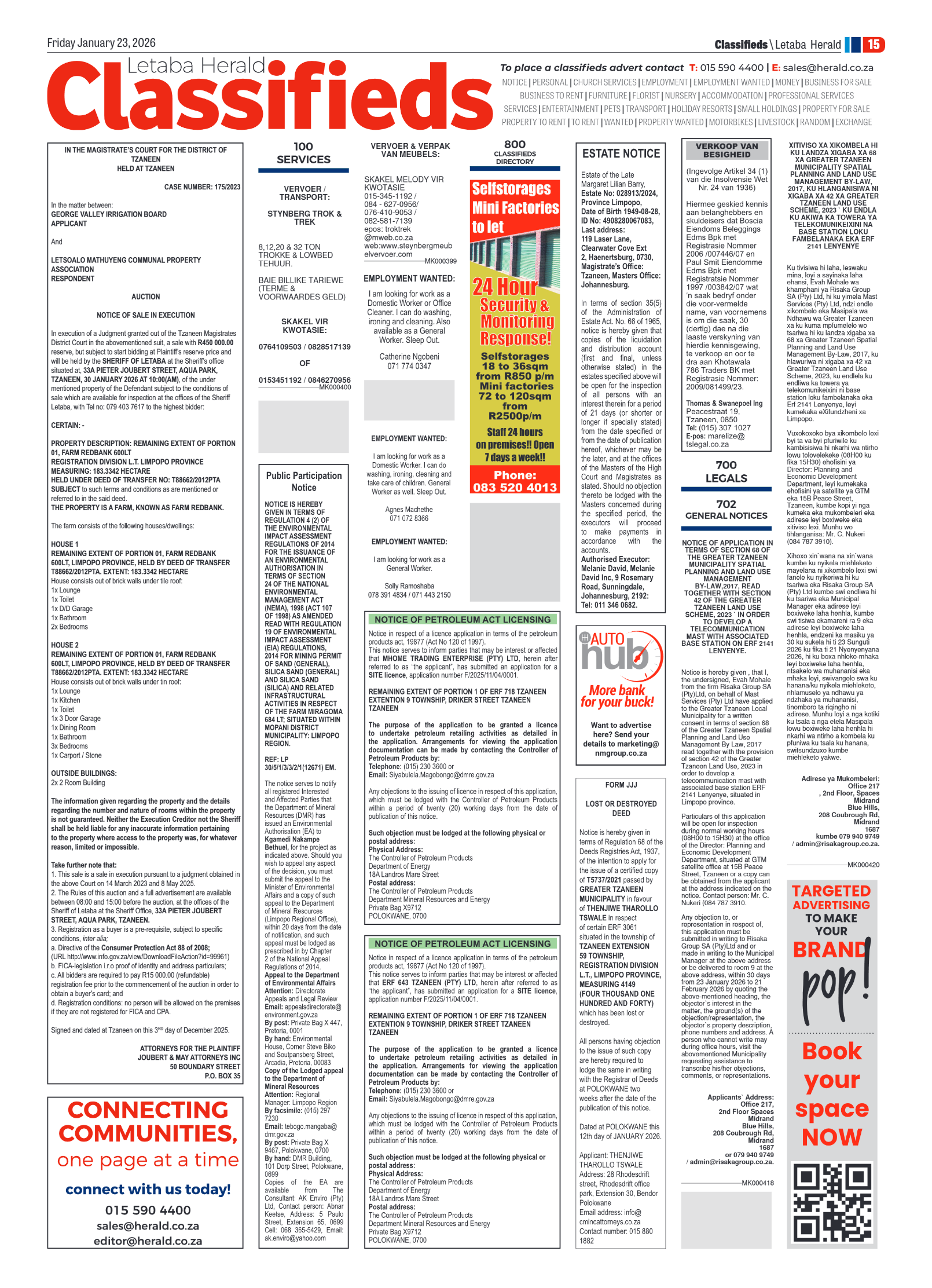 Letaba Herald 23 Jan 2026 page 19