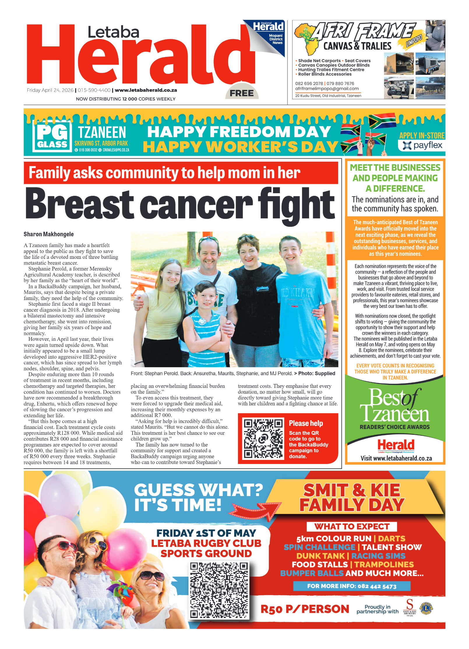 Letaba Herald 24 April 2026 page 1