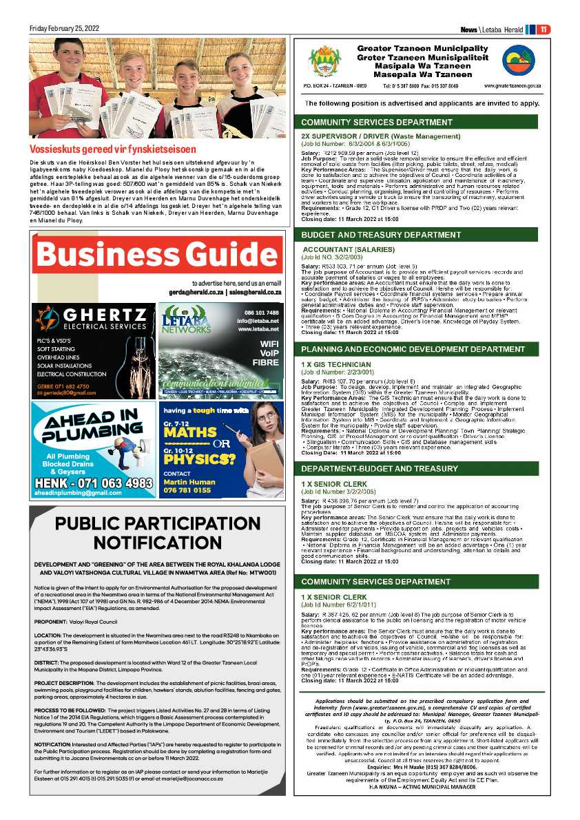 Letaba Herald 25 Feb 2022 page 19