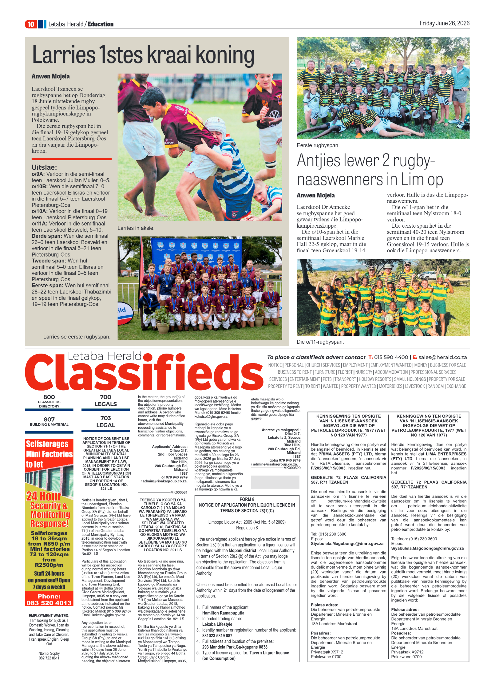 Letaba Herald 26 June 2026 page 17