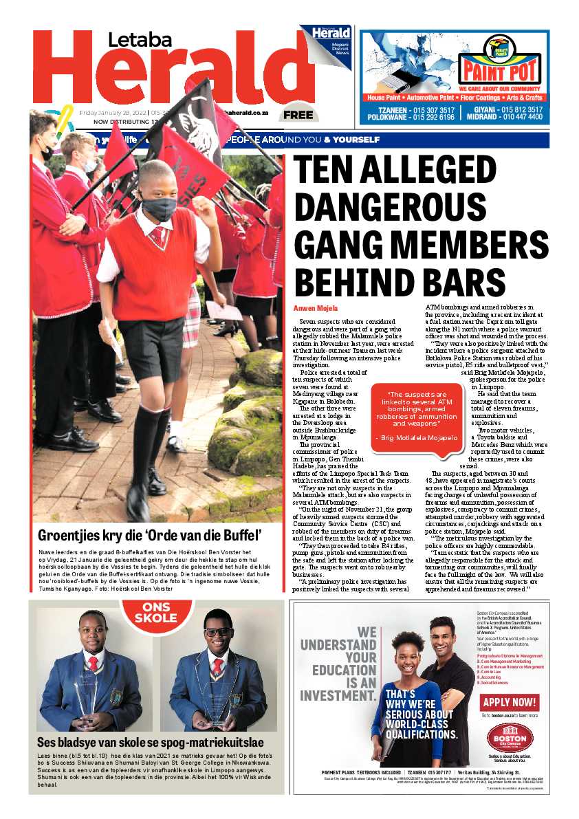 Letaba Herald 28 Jan 2022 page 1