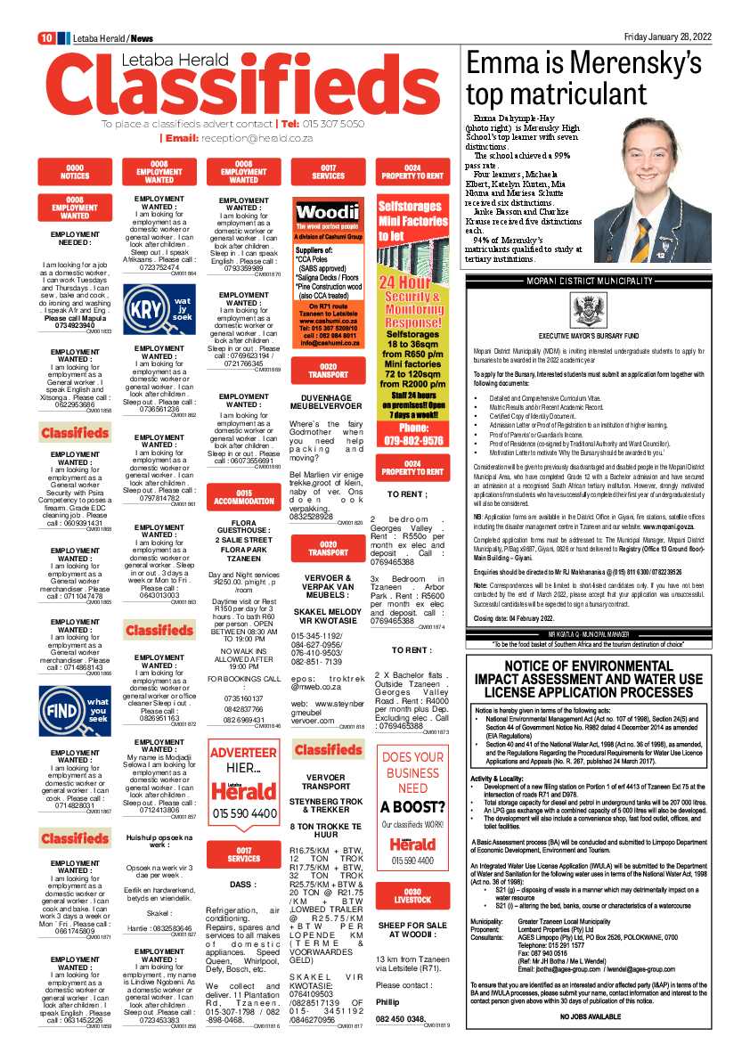 Letaba Herald 28 Jan 2022 page 18