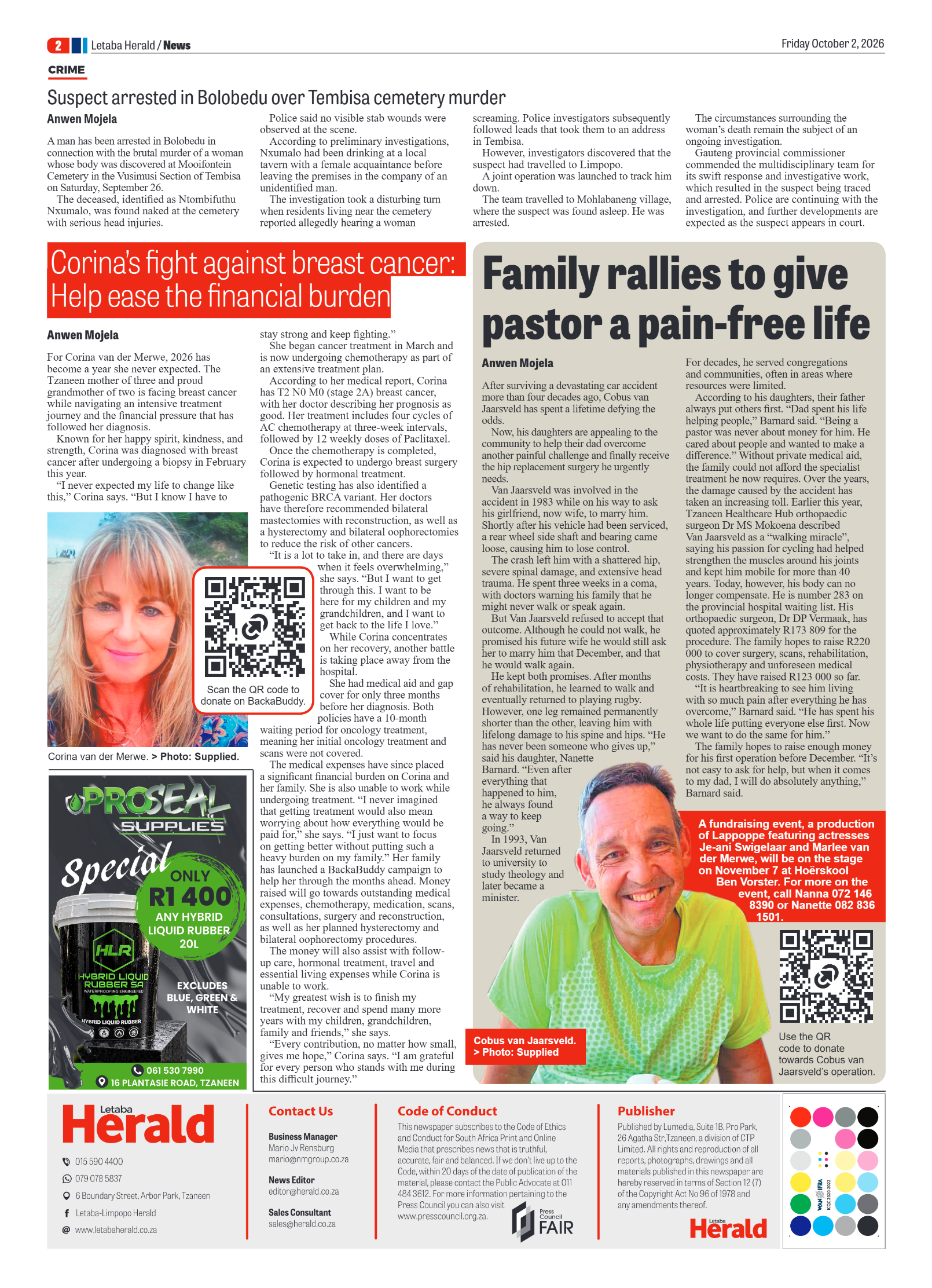 Letaba Herald 2 October 2026 page 2