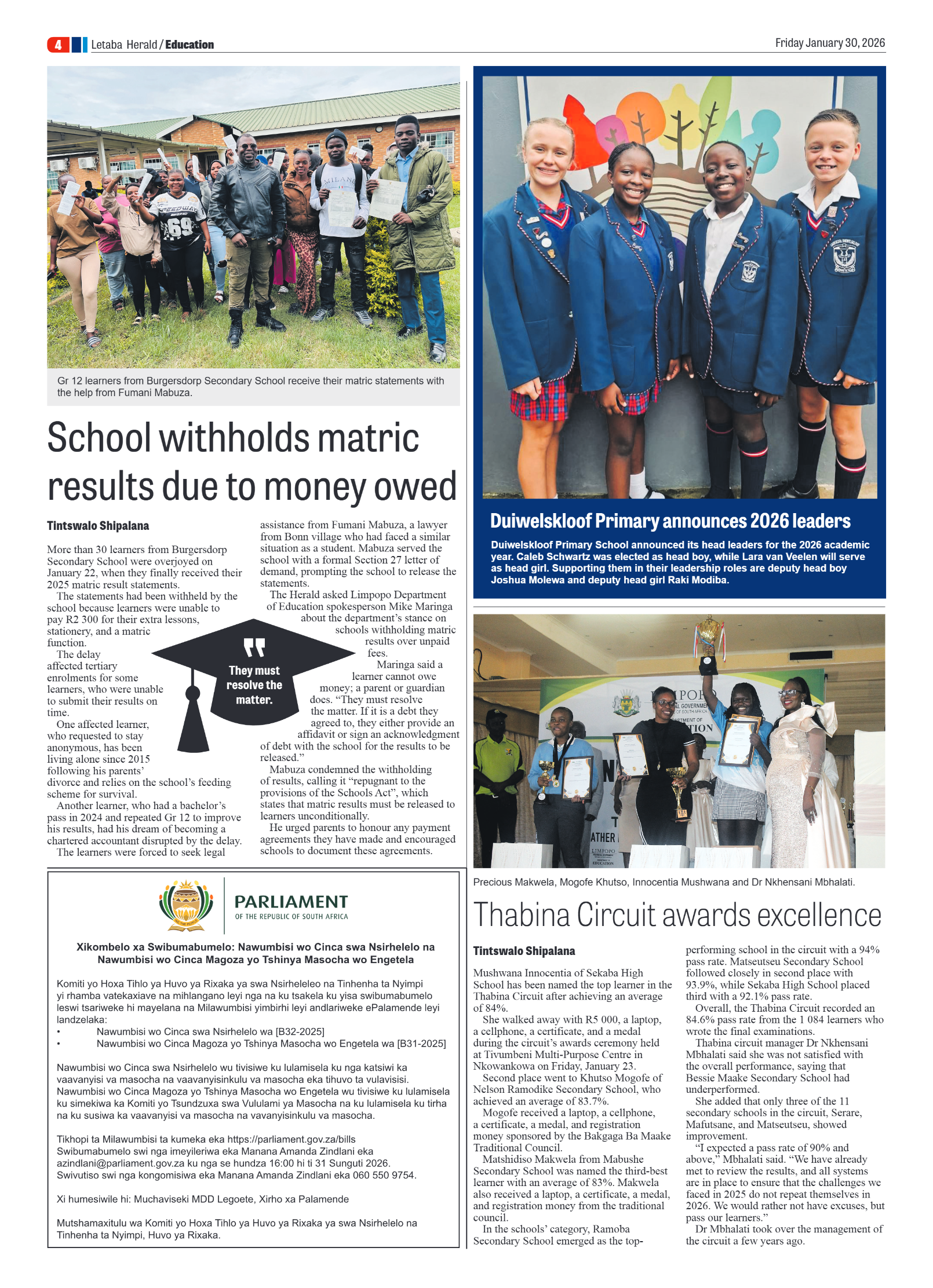 Letaba Herald 30 Jan 2026 page 4