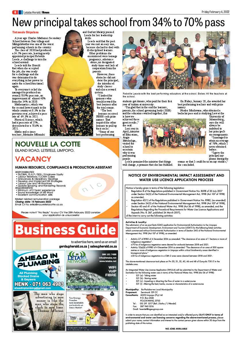 Letaba Herald 4 Feb 2022 page 10