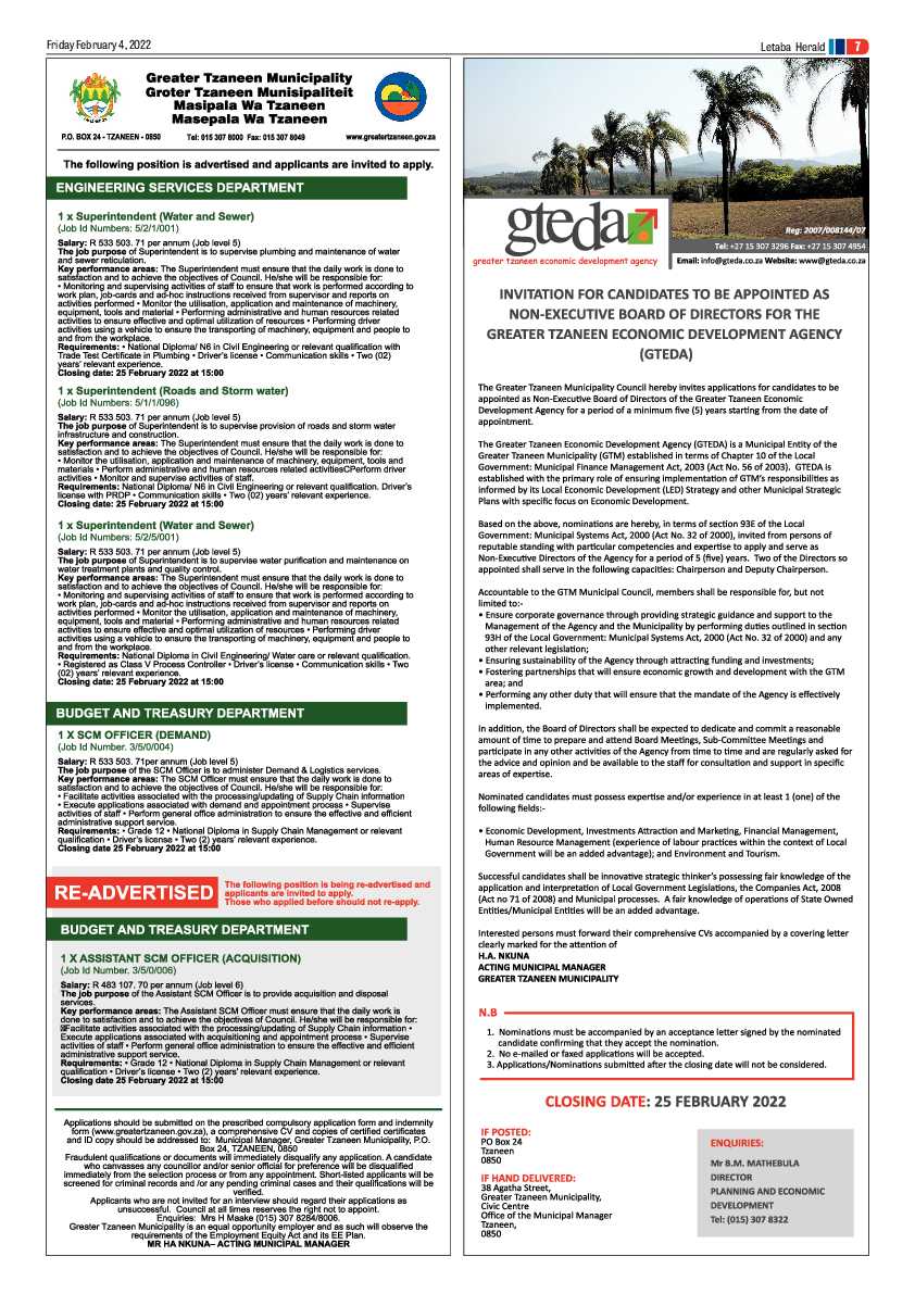 Letaba Herald 4 Feb 2022 page 11