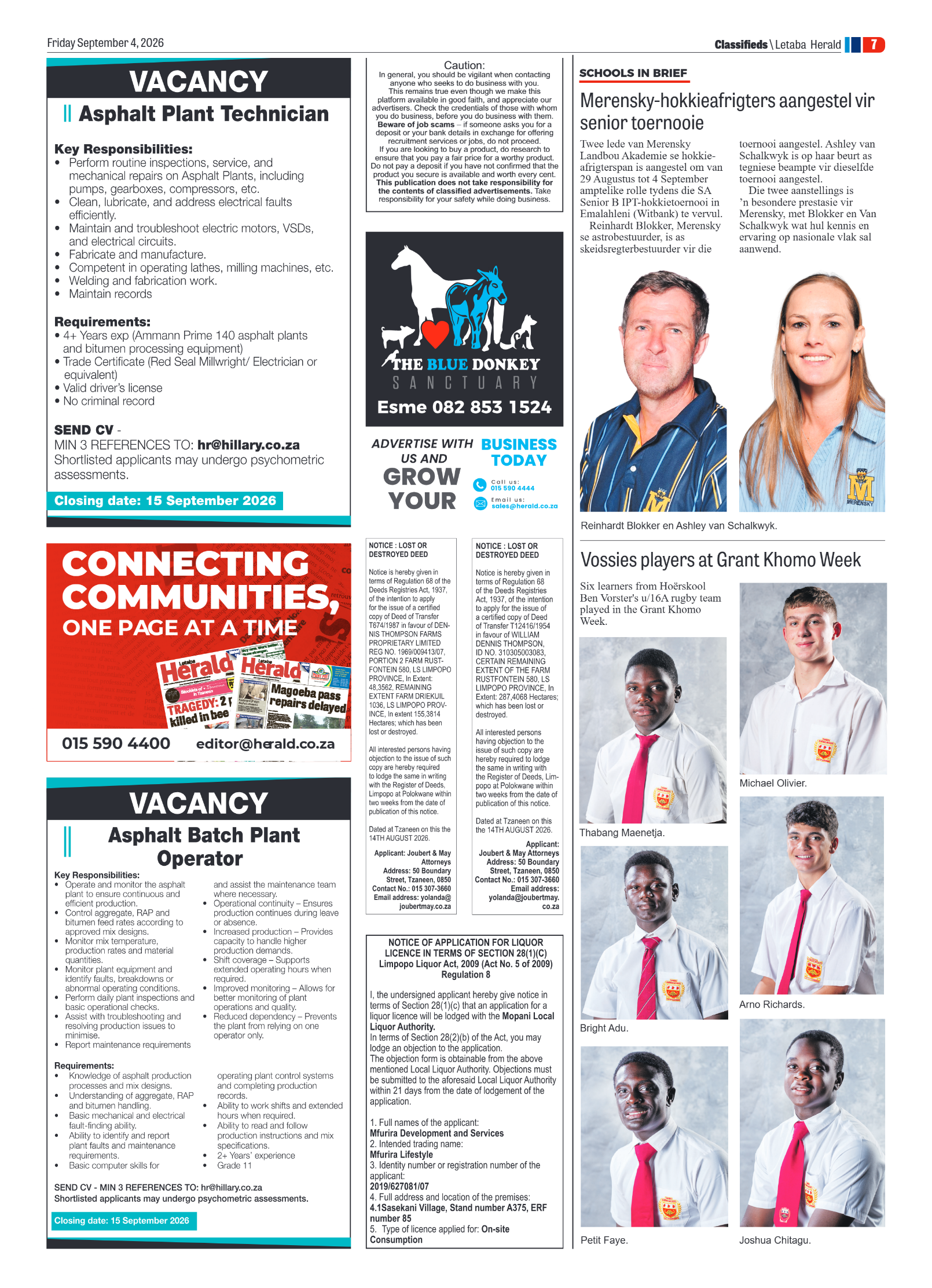 Letaba Herald 4 September 2026 page 11