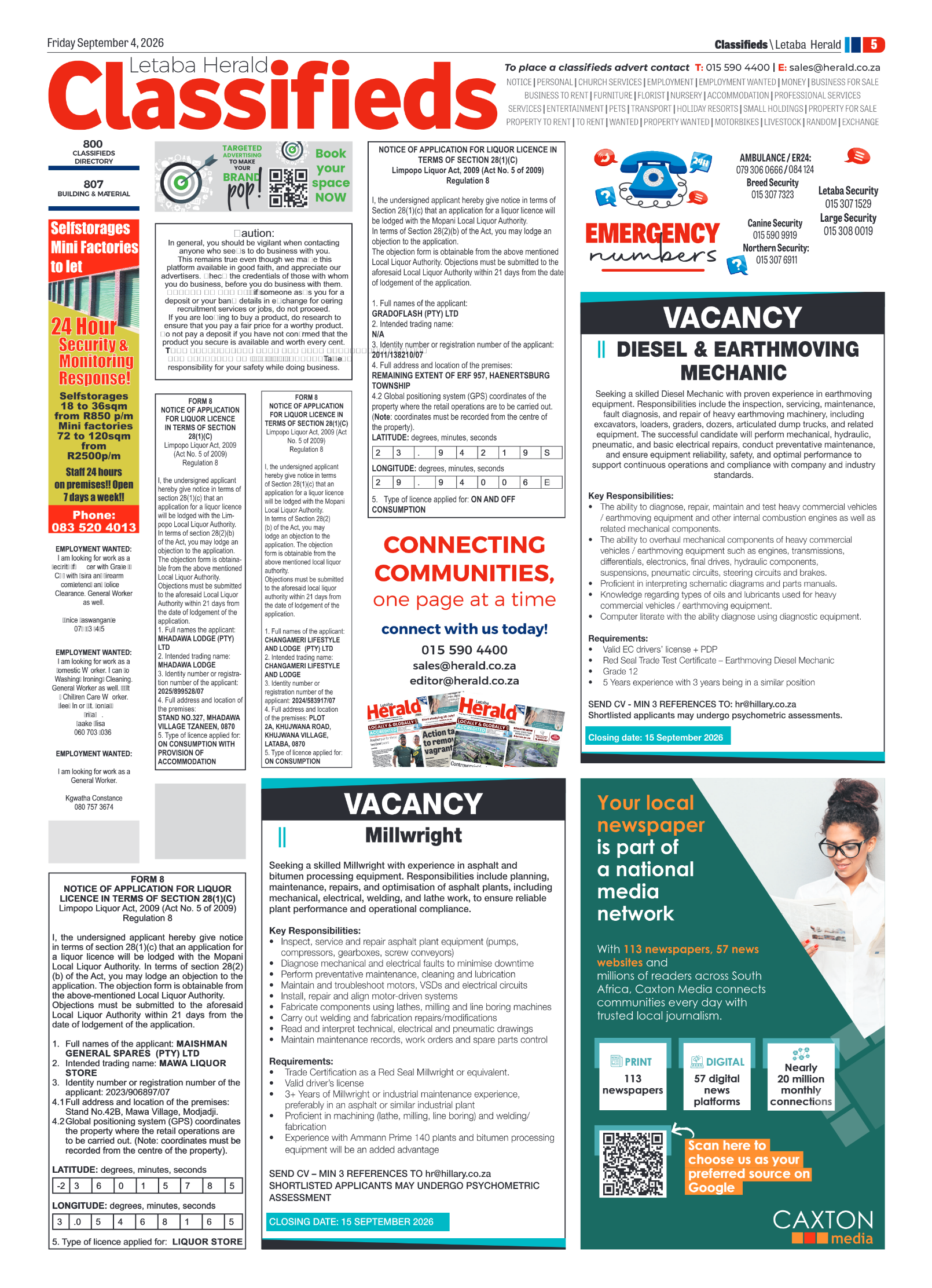 Letaba Herald 4 September 2026 page 9