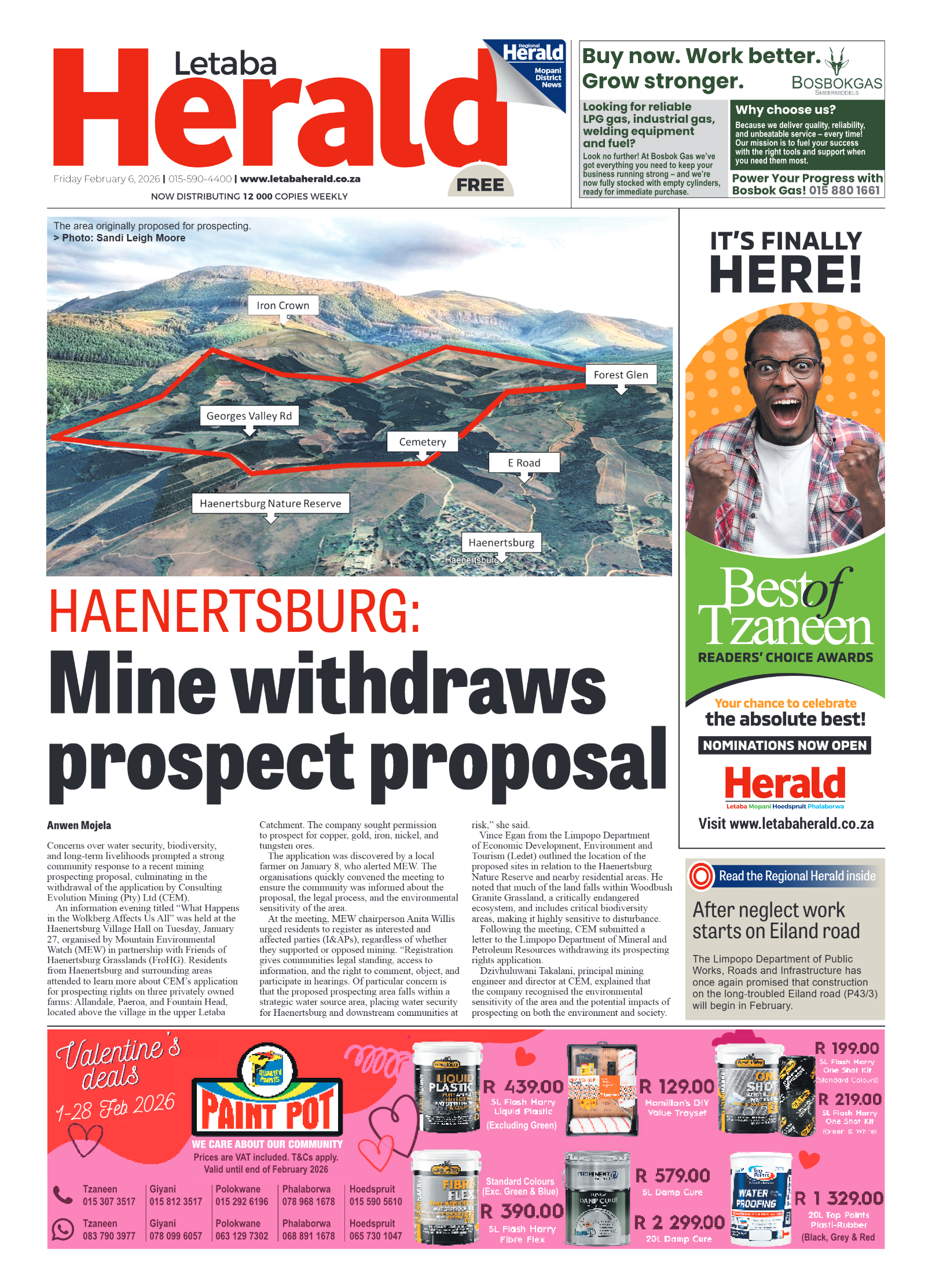 Letaba Herald 6 Feb 2026 page 1