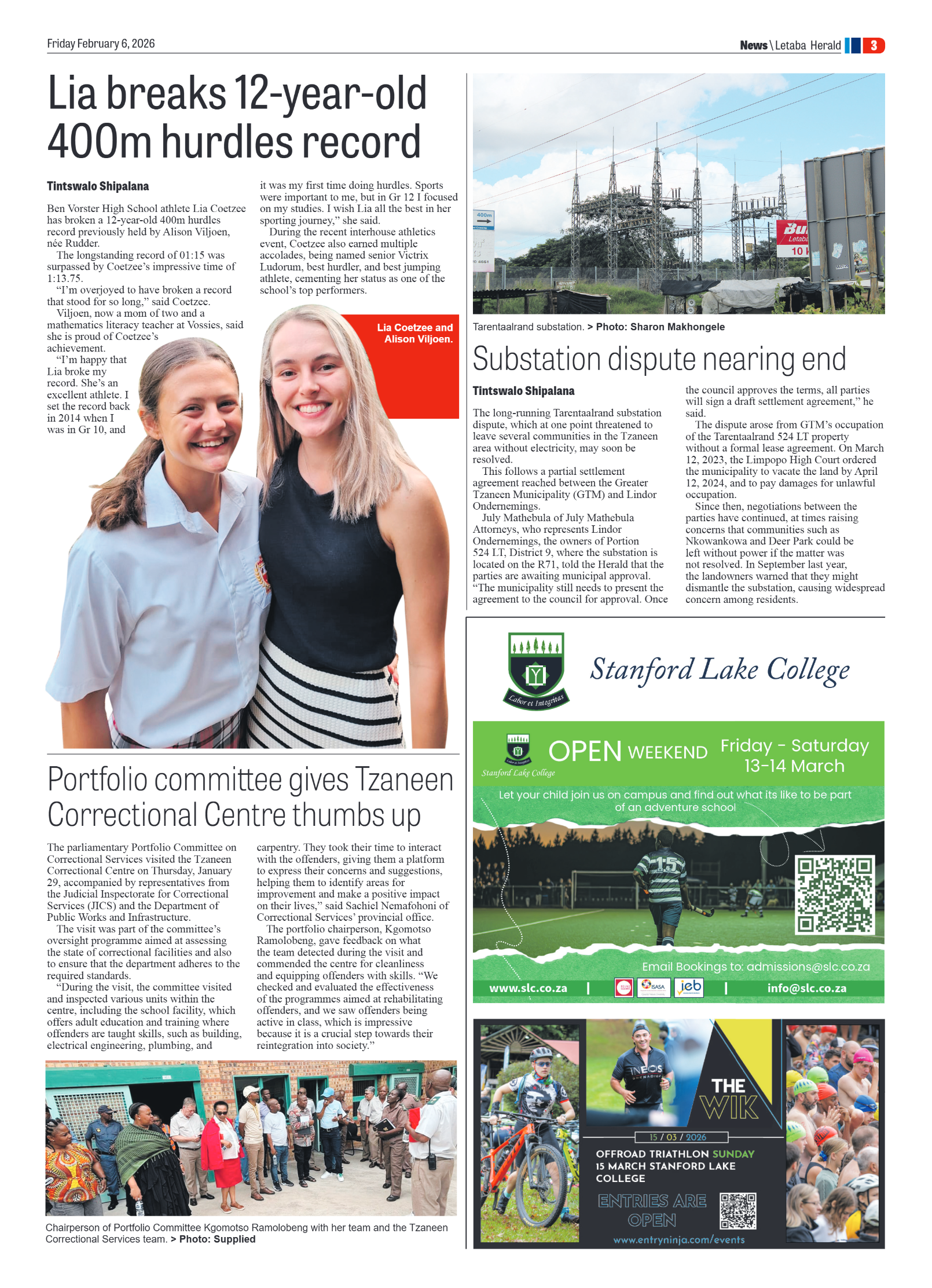 Letaba Herald 6 Feb 2026 page 3