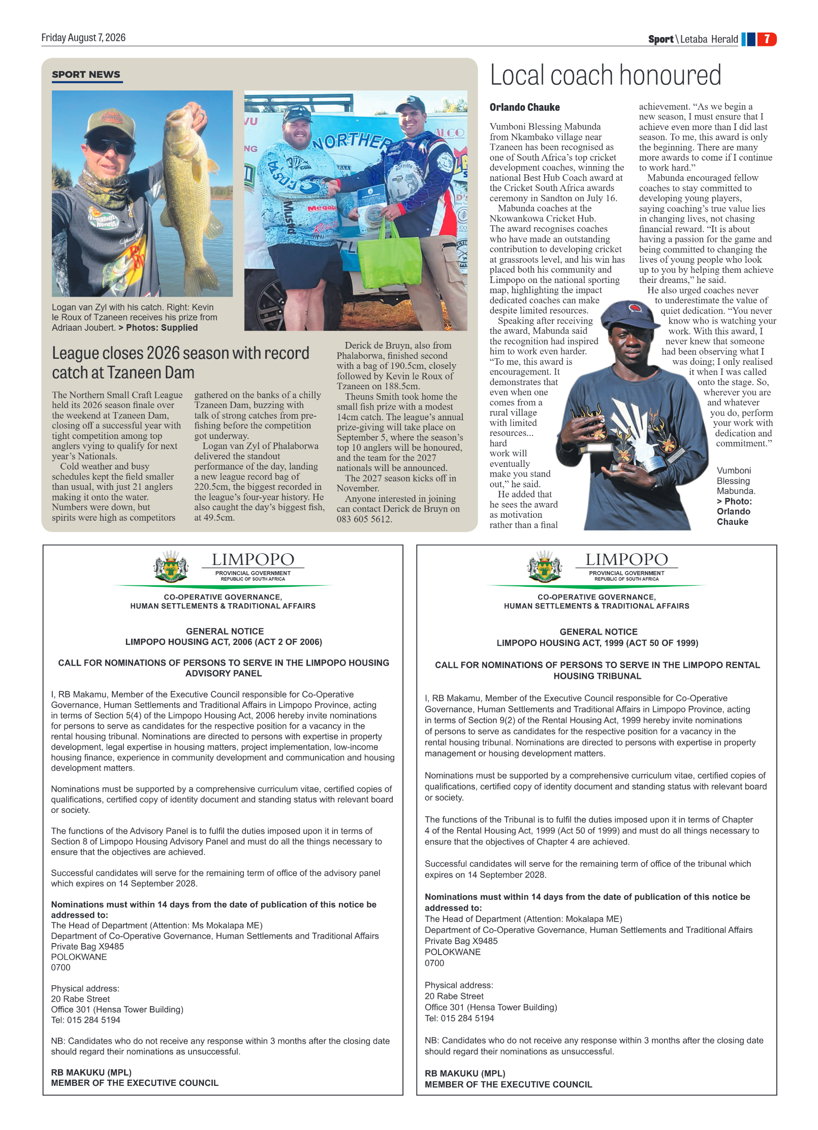 Letaba Herald 7 August 2026 page 11
