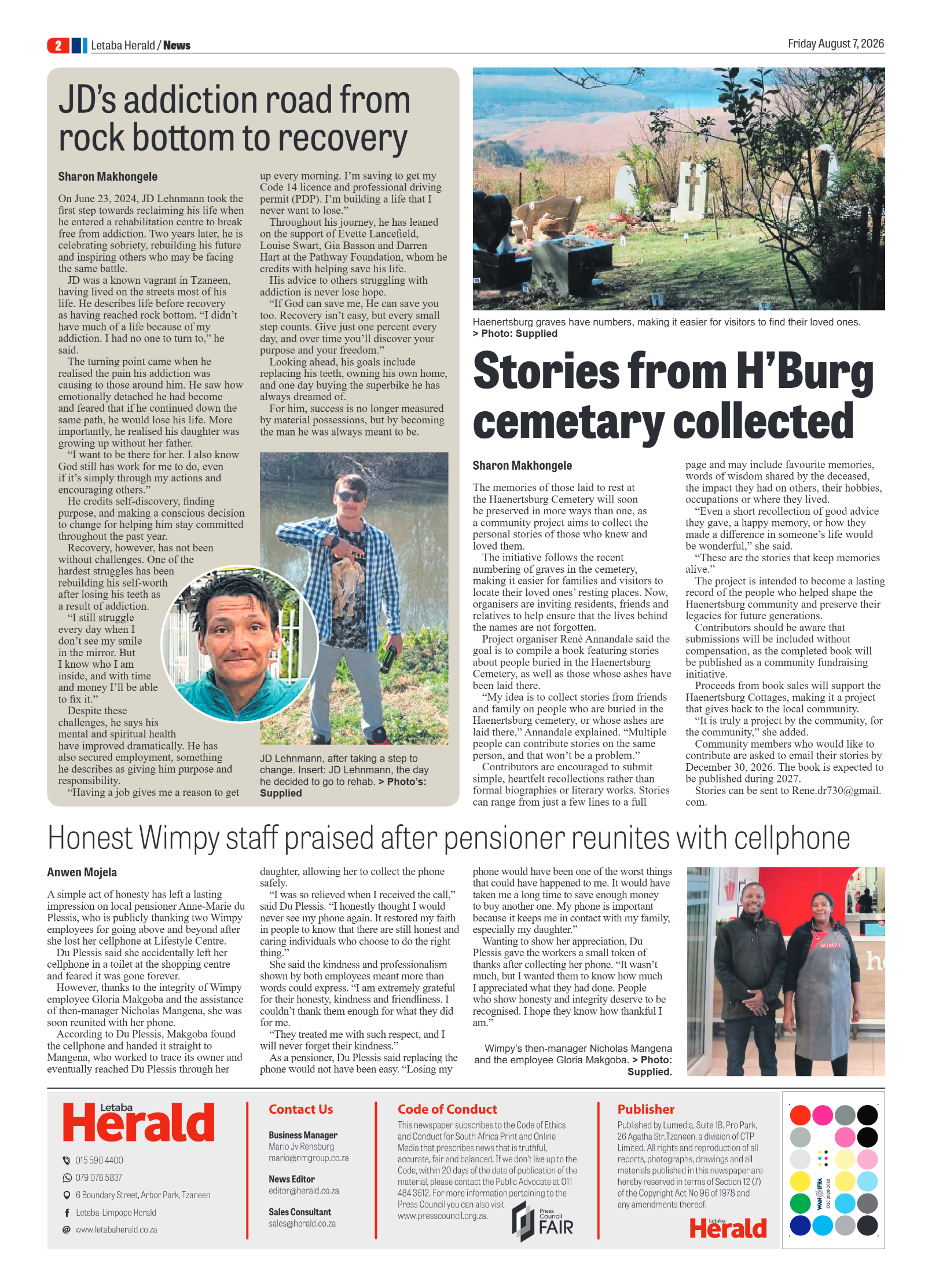 Letaba Herald 7 August 2026 page 2