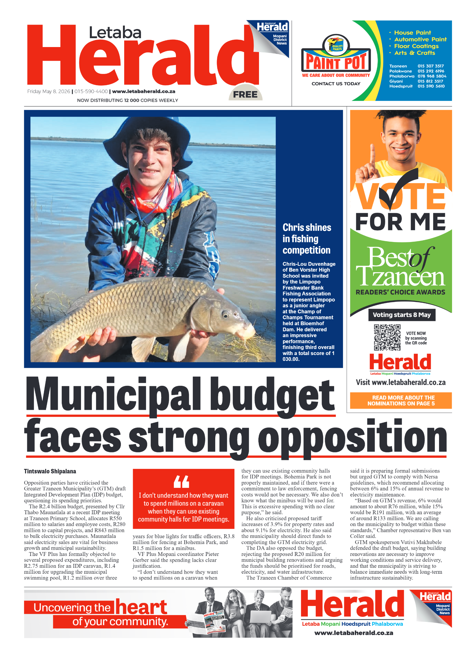 Letaba Herald 8 May 2026 page 1