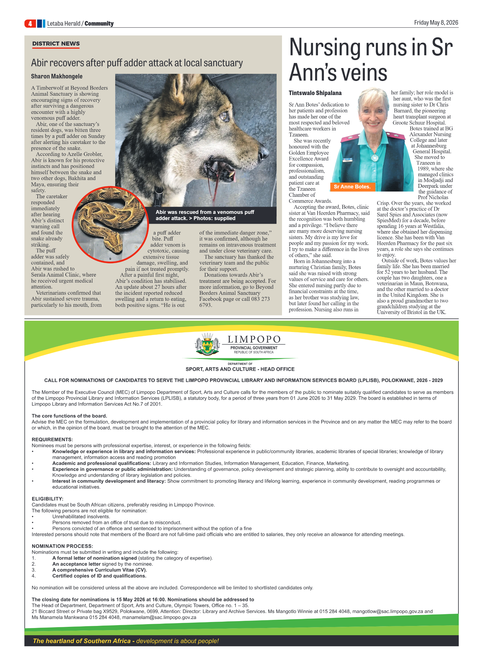 Letaba Herald 8 May 2026 page 4