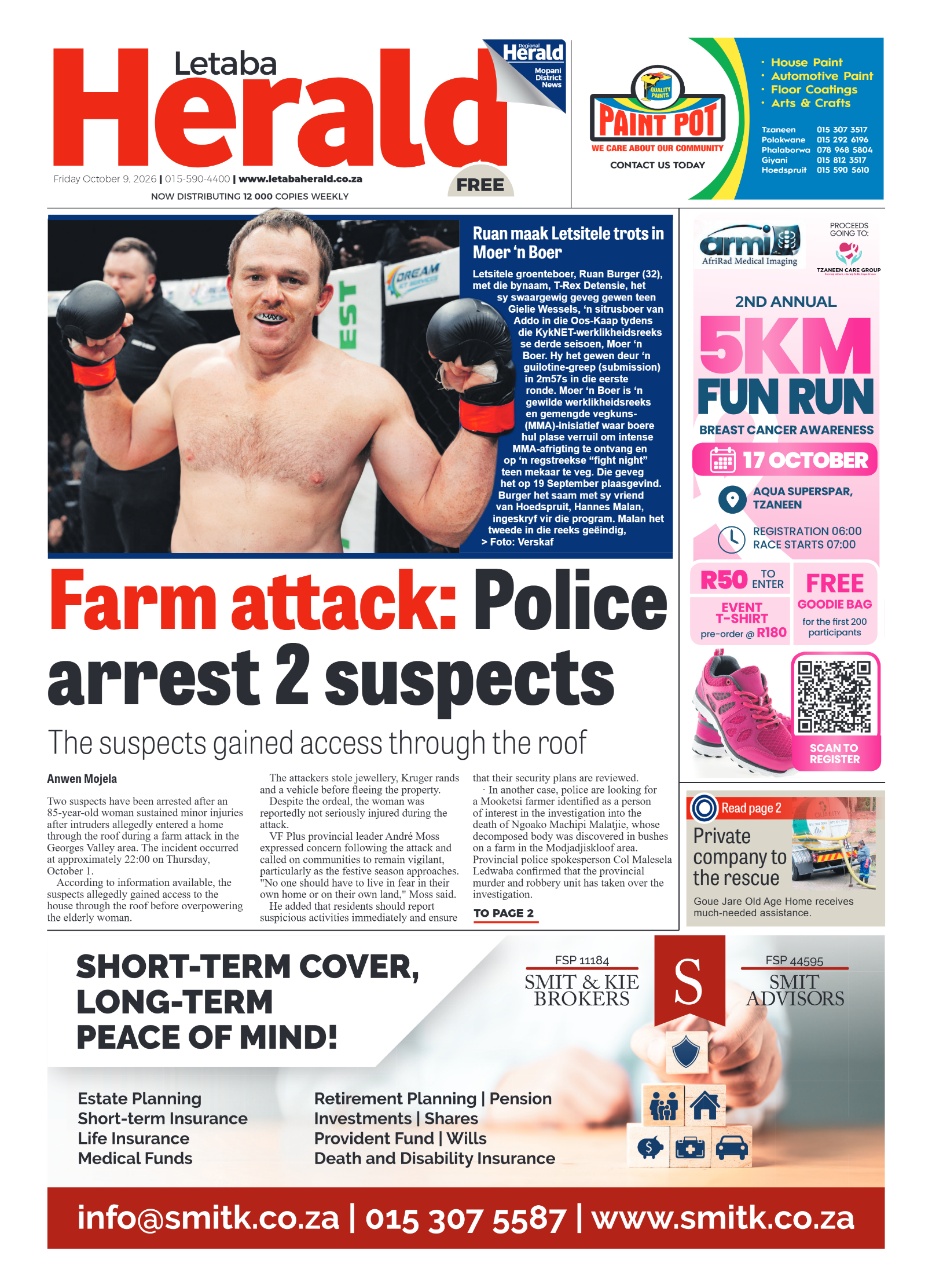 Letaba Herald 9 October 2026 page 1