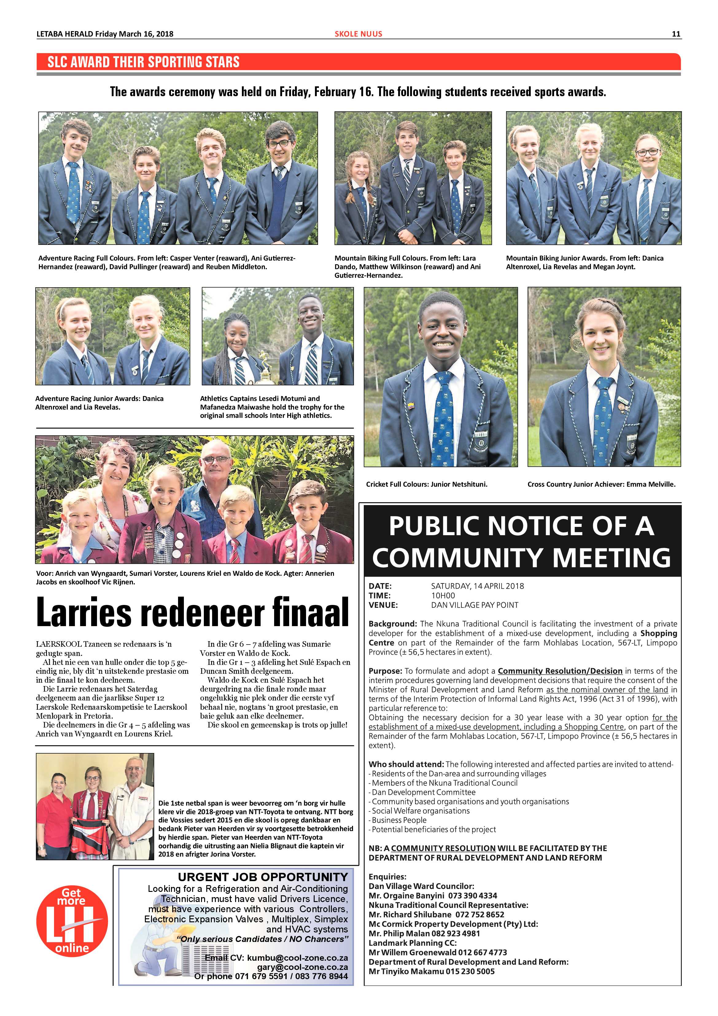 Letaba Herald – 16 March 2018 page 11