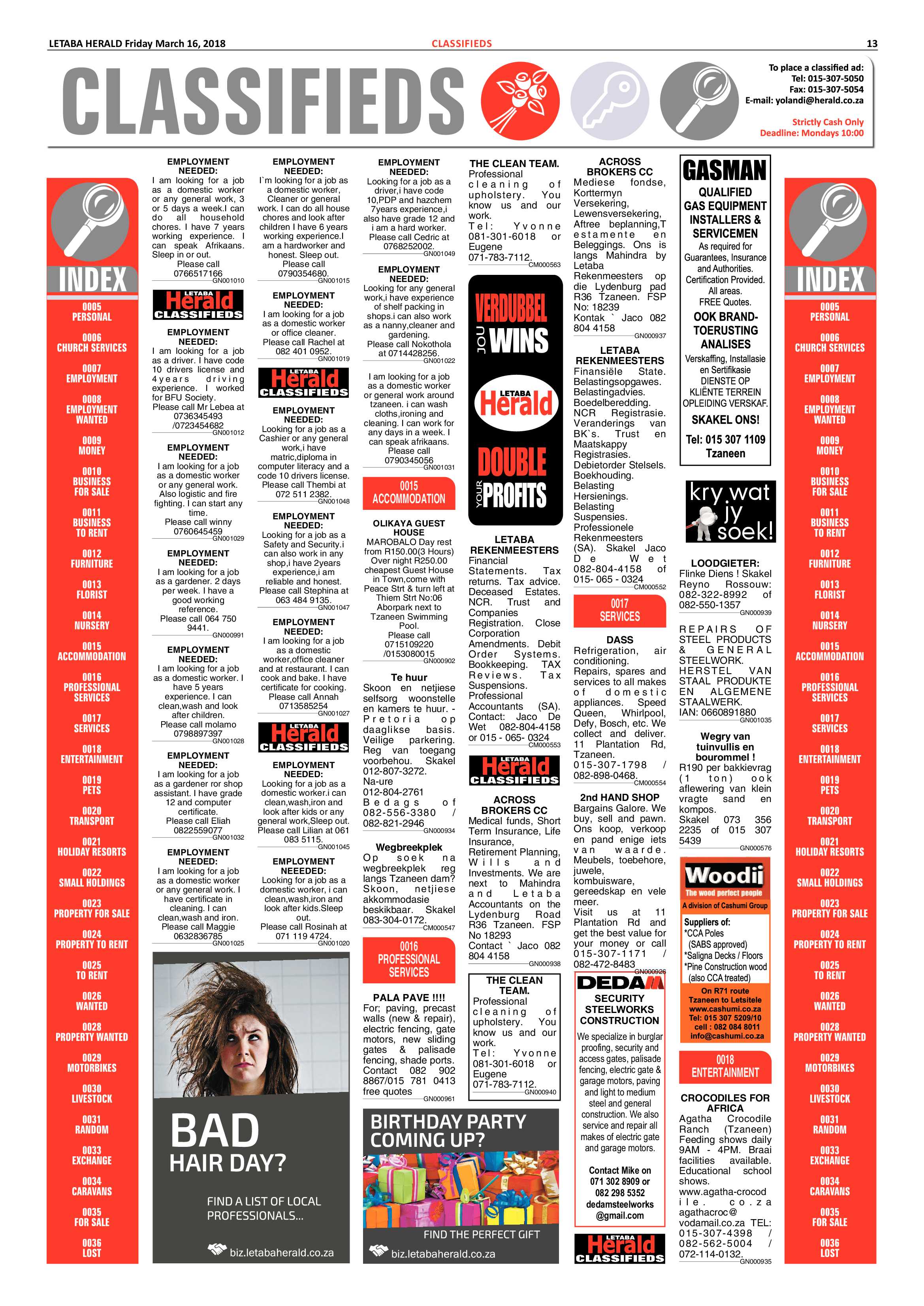 Letaba Herald – 16 March 2018 page 13