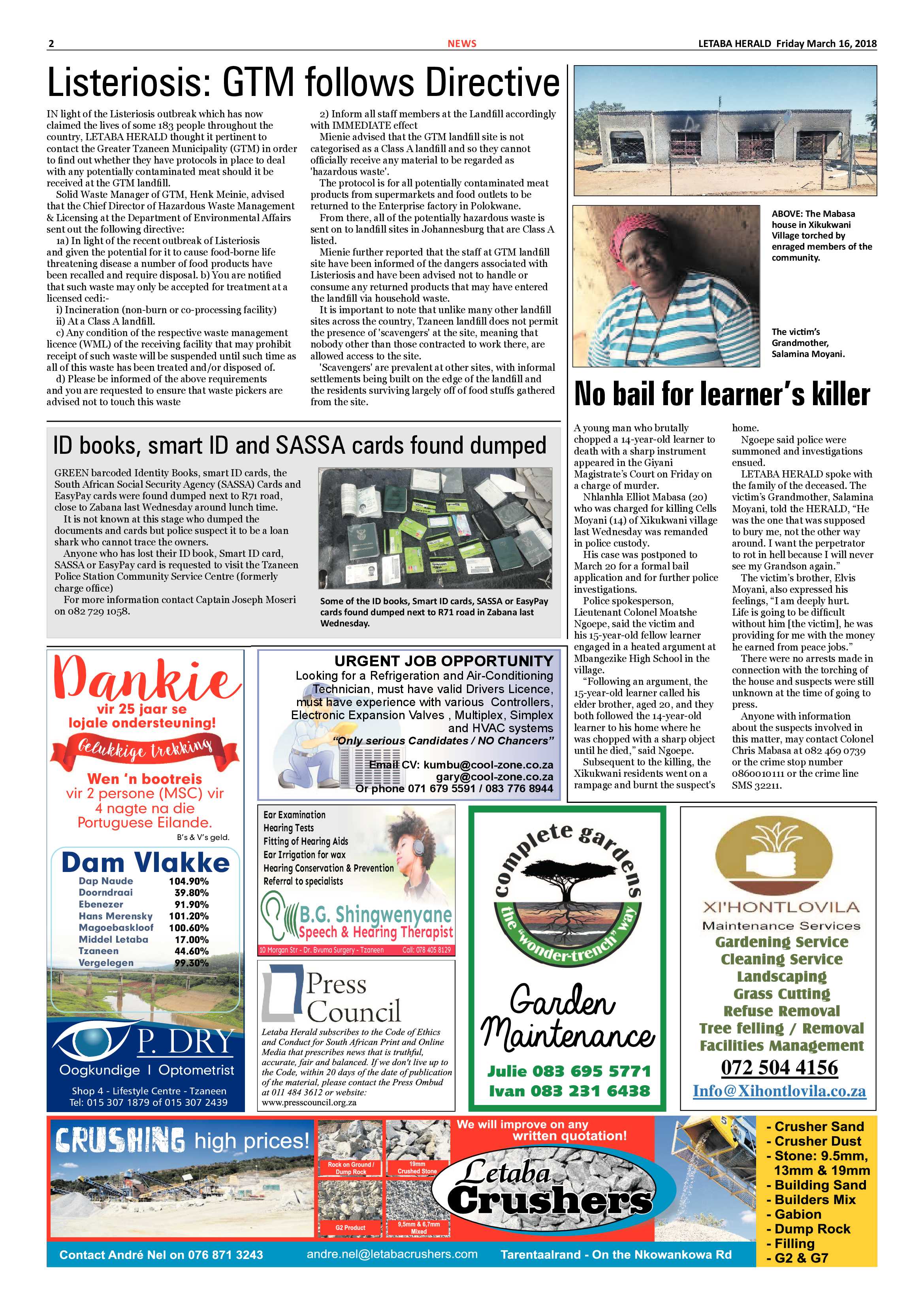 Letaba Herald – 16 March 2018 page 2
