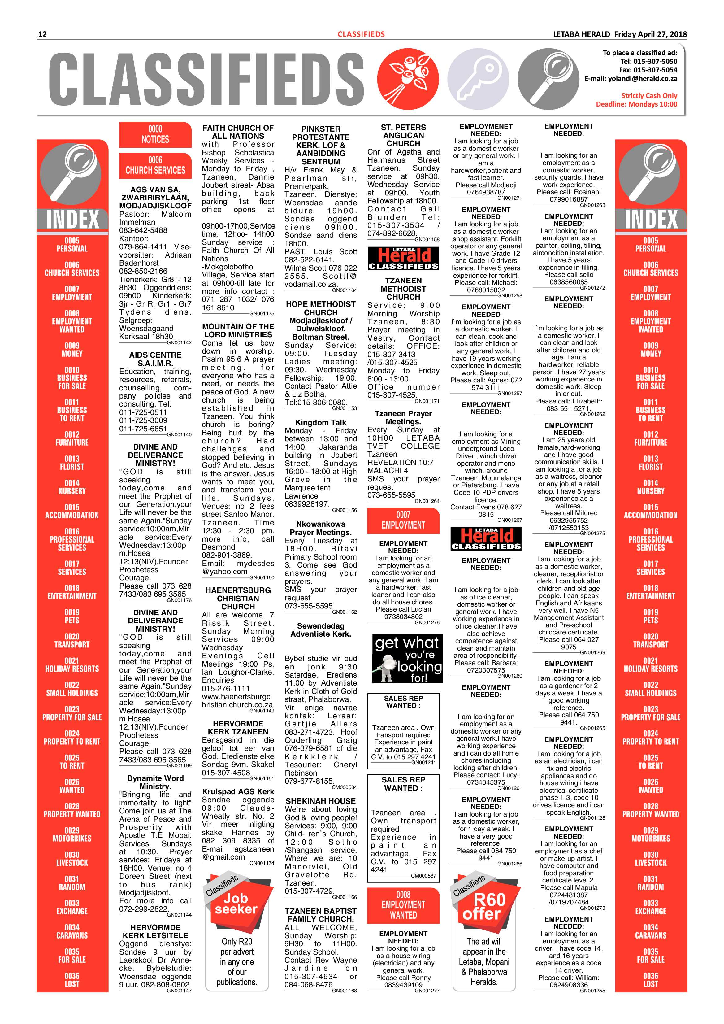 Letaba Herald  – 20 April 2018 page 12