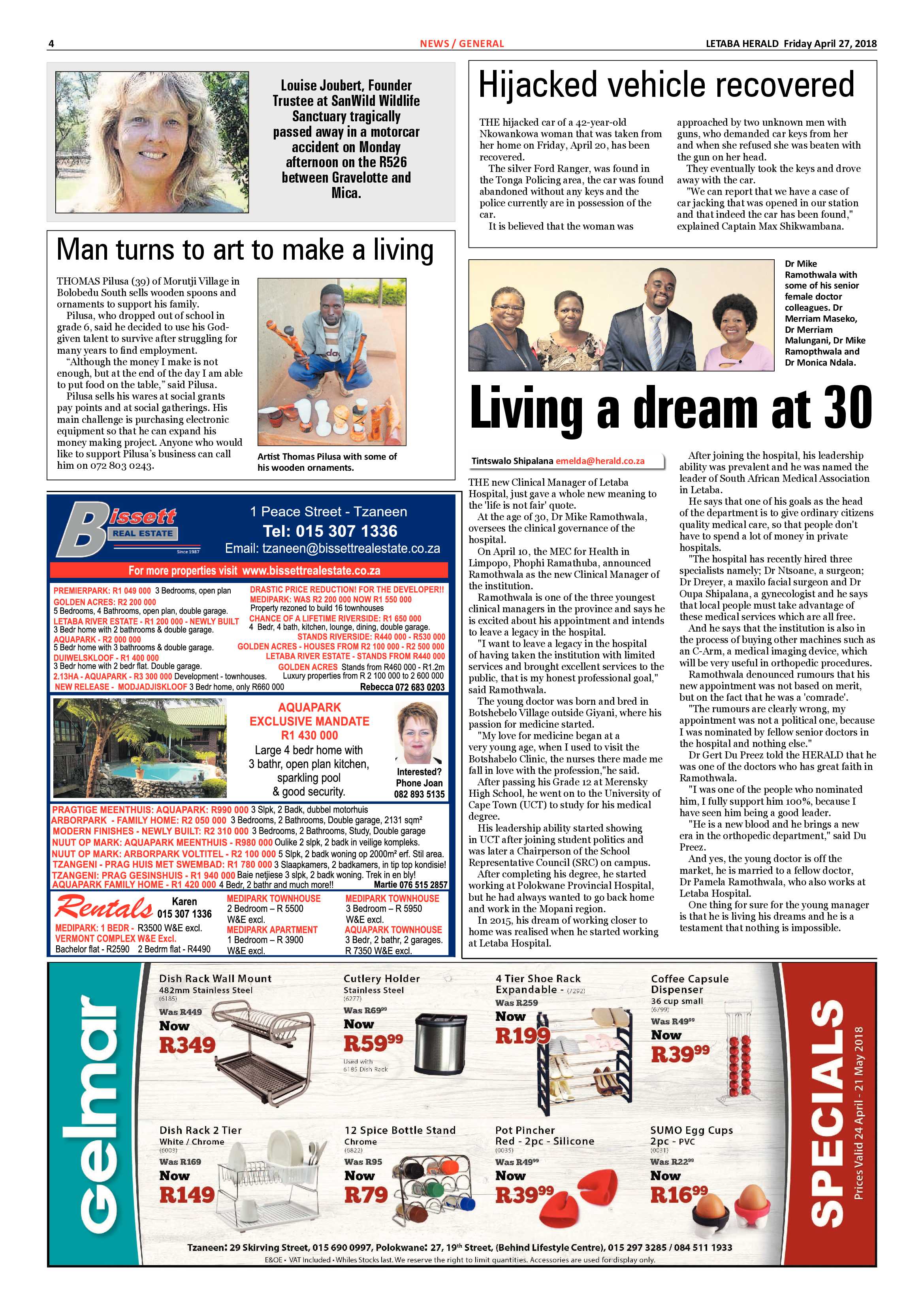 Letaba Herald  – 20 April 2018 page 4