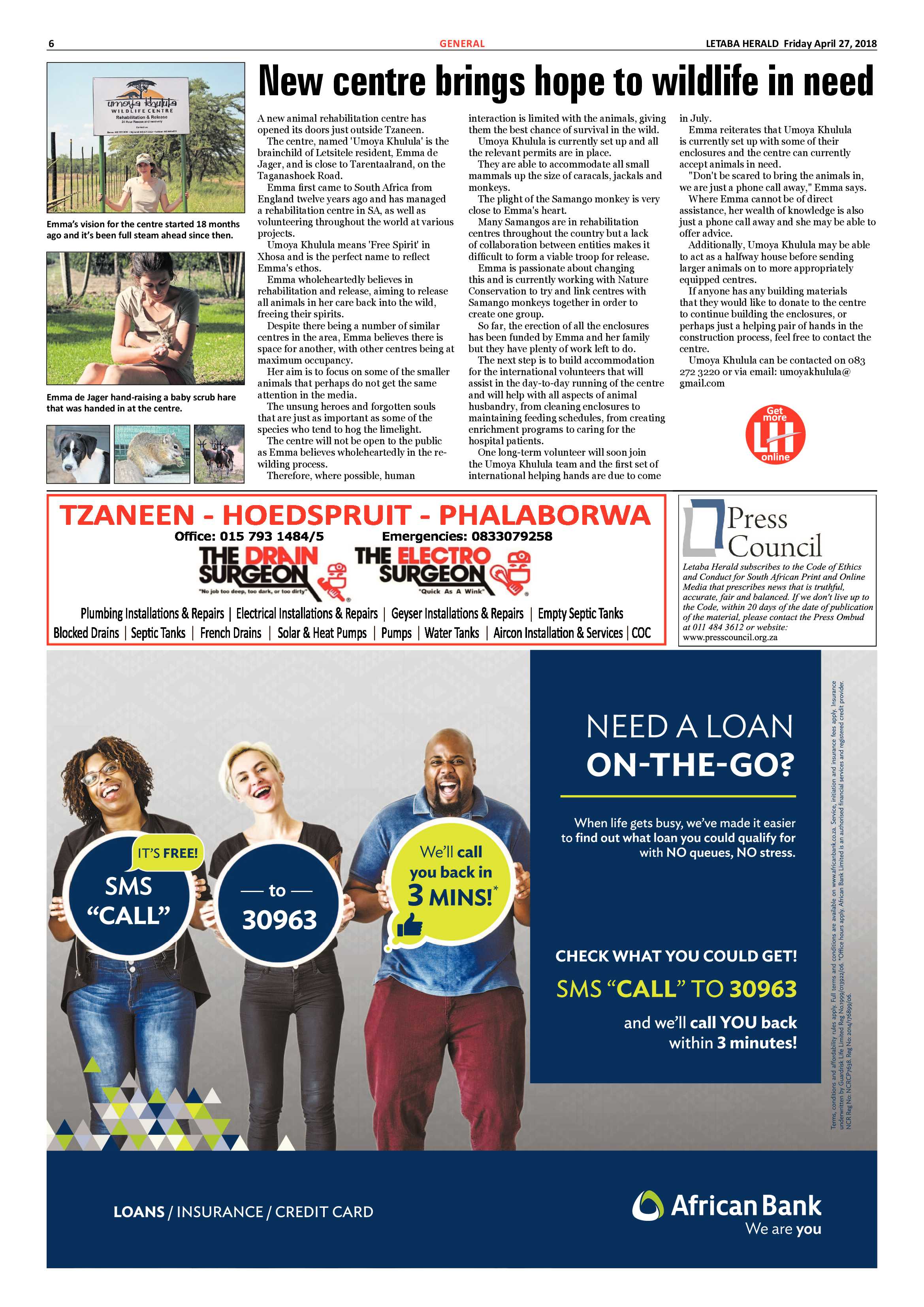 Letaba Herald  – 20 April 2018 page 6
