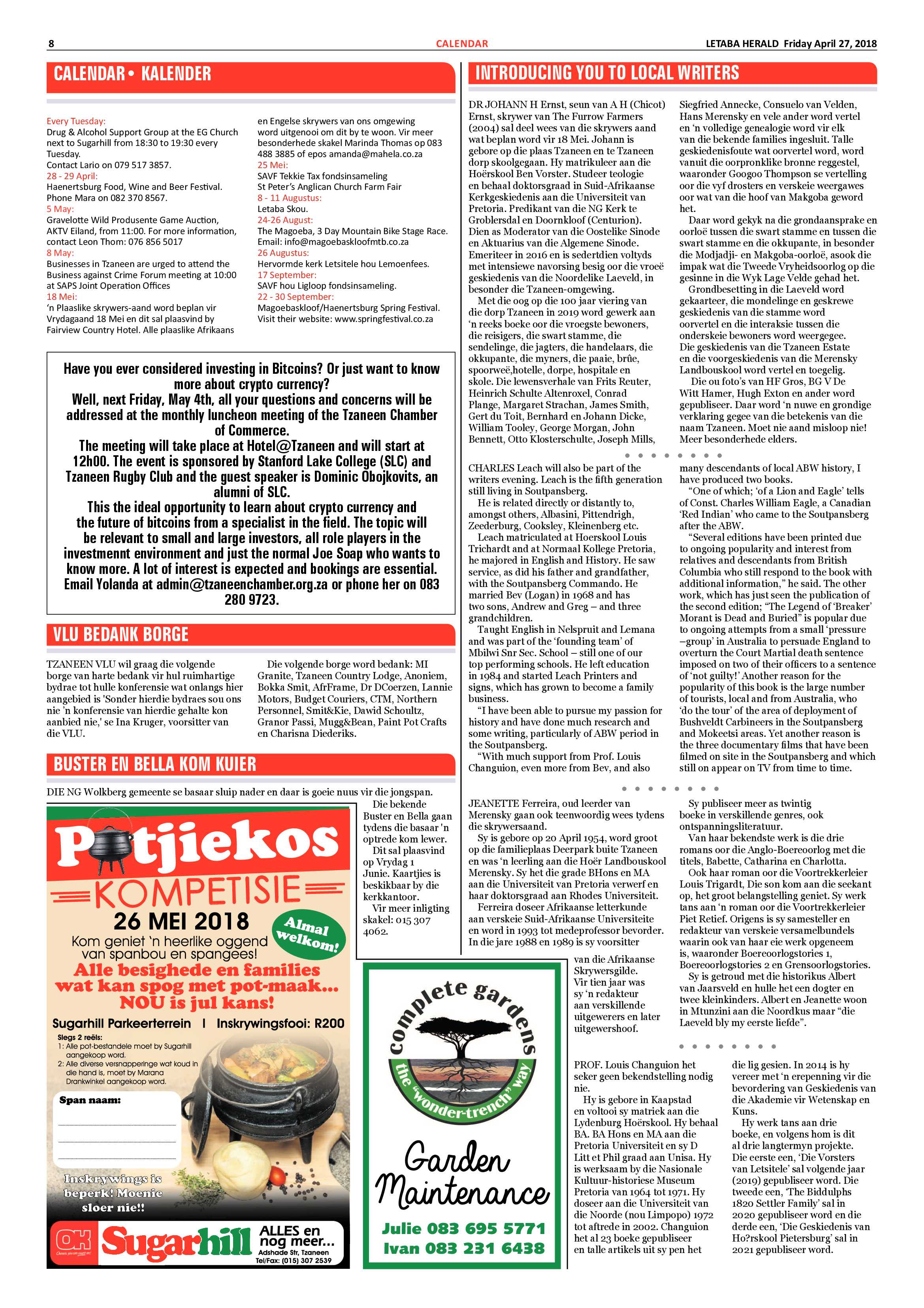 Letaba Herald  – 20 April 2018 page 8