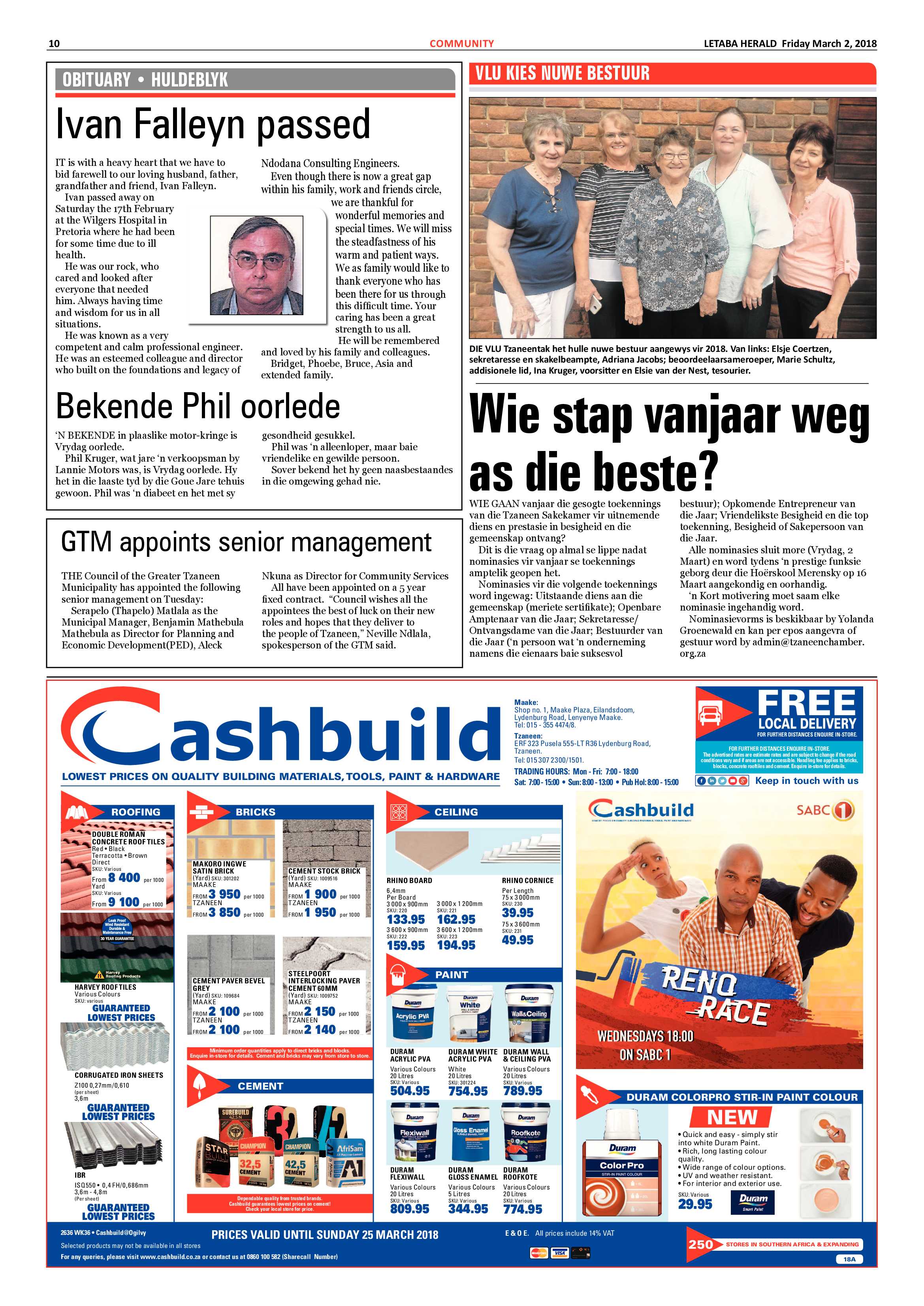 Letaba Herald  – 2 March 2018 page 10