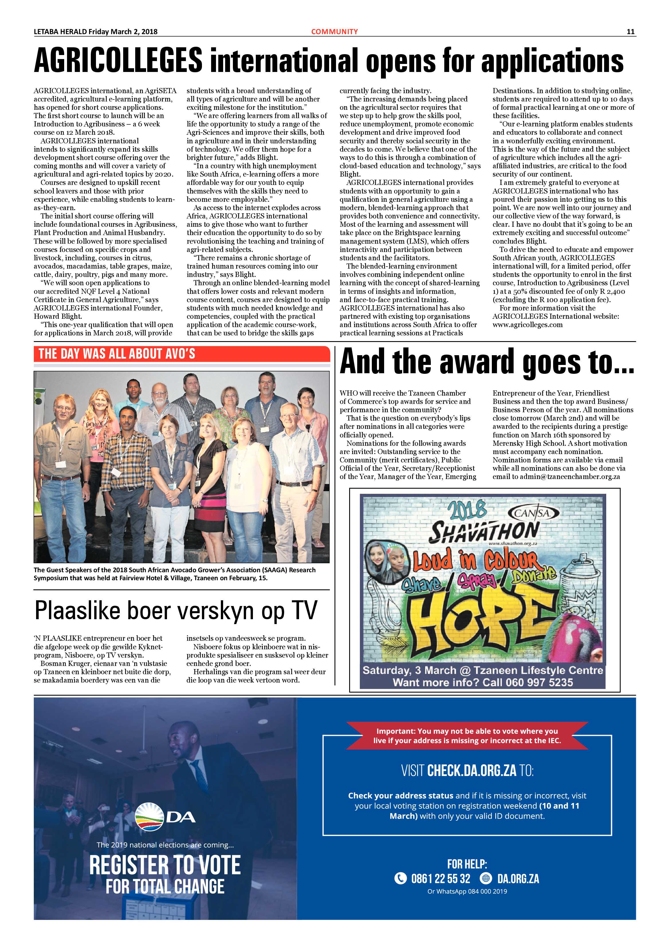 Letaba Herald  – 2 March 2018 page 11