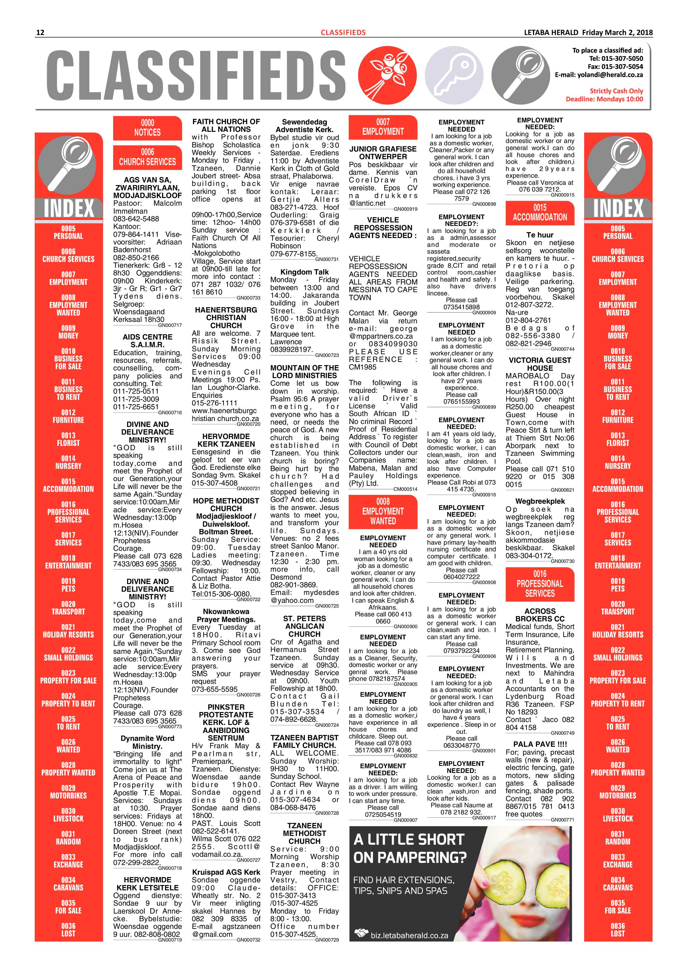 Letaba Herald  – 2 March 2018 page 12