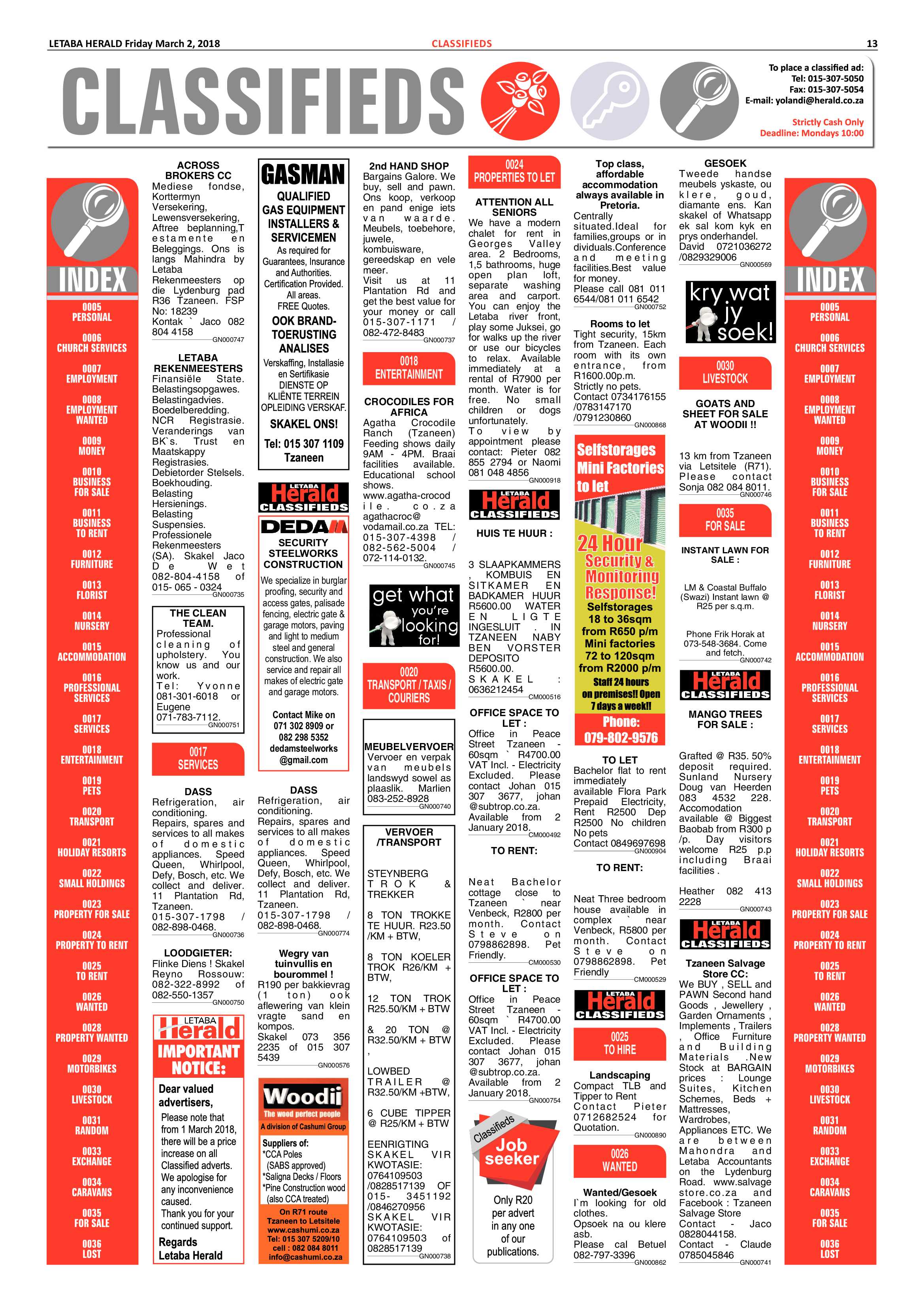 Letaba Herald  – 2 March 2018 page 13