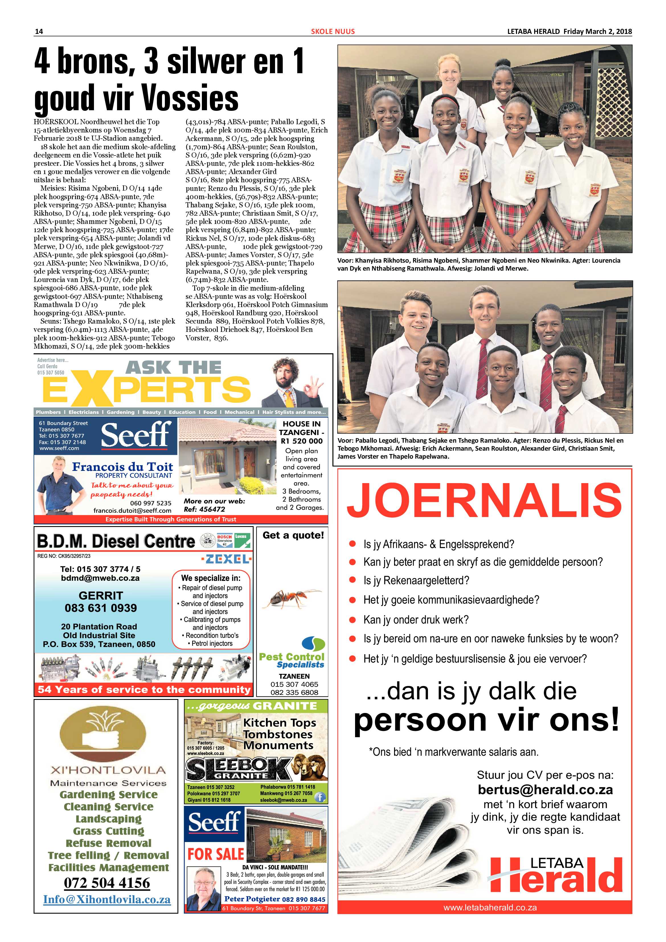 Letaba Herald  – 2 March 2018 page 14