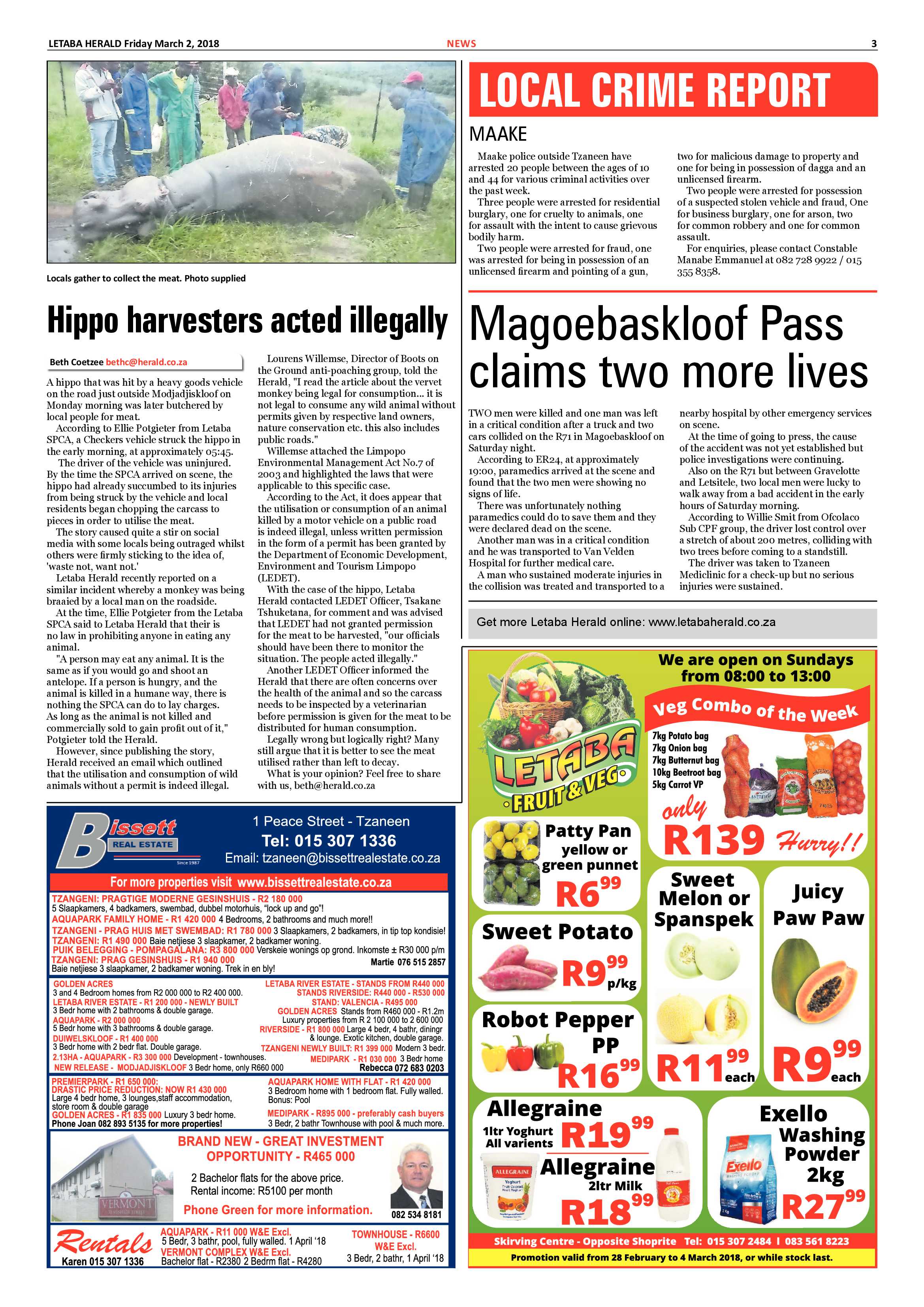 Letaba Herald  – 2 March 2018 page 3