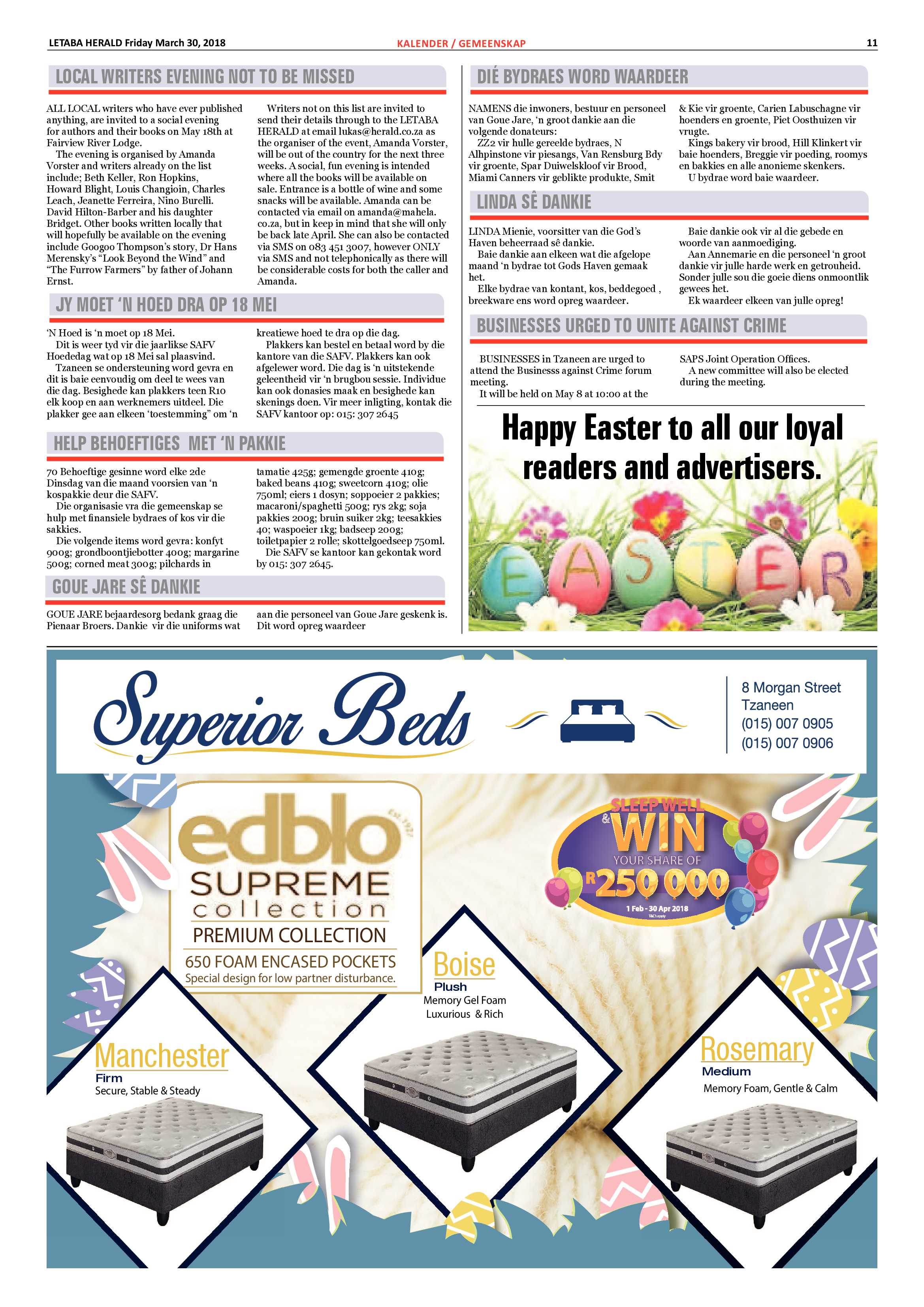 Letaba Herald – 30 March 2018 page 11