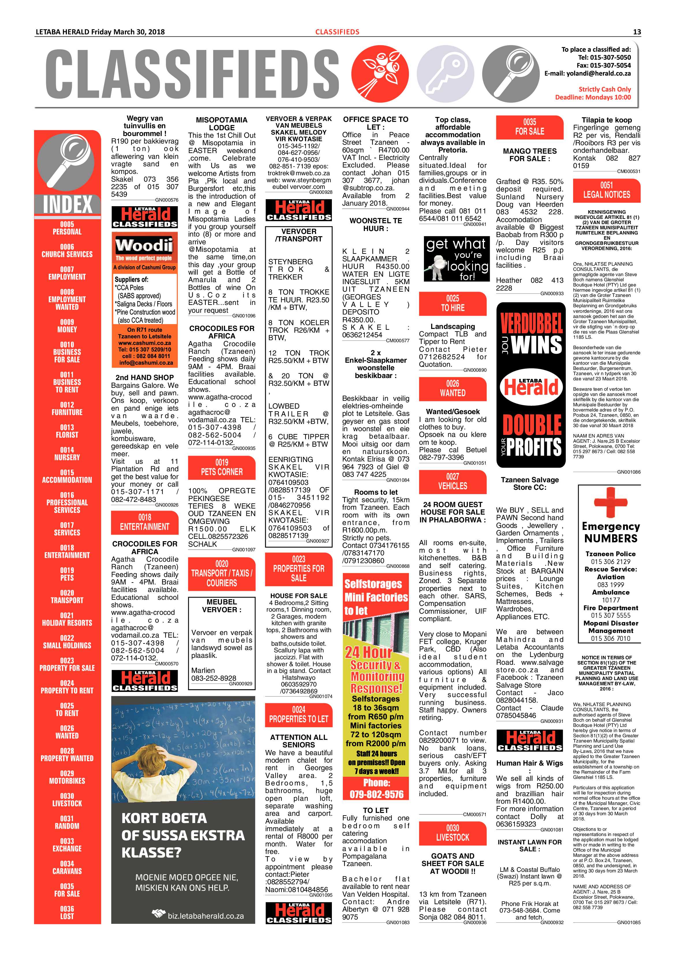 Letaba Herald – 30 March 2018 page 13
