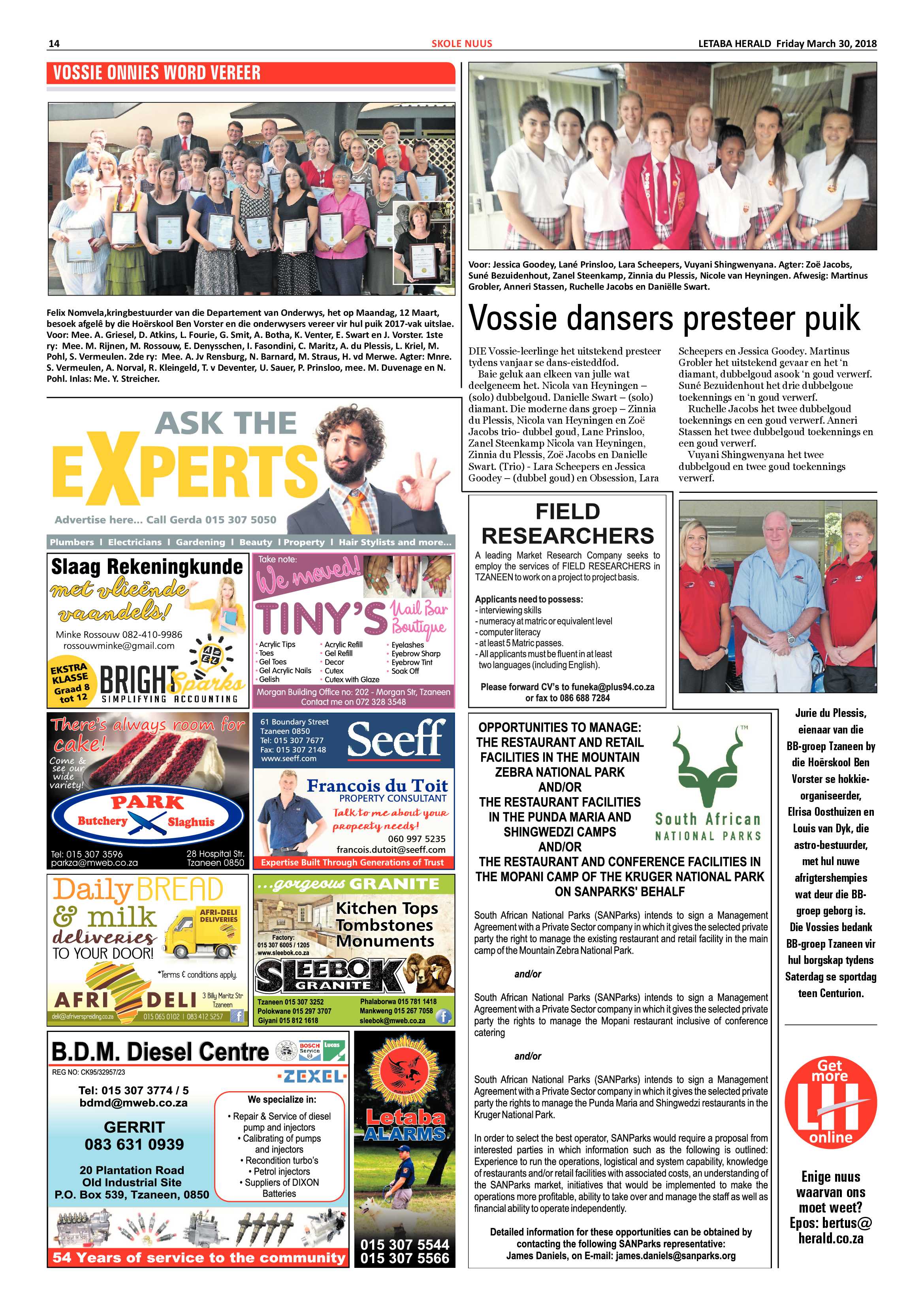 Letaba Herald – 30 March 2018 page 14