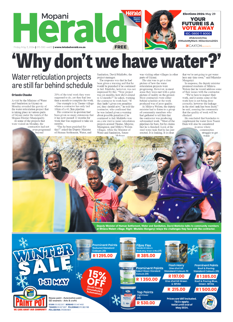 Mopani Herald page 1
