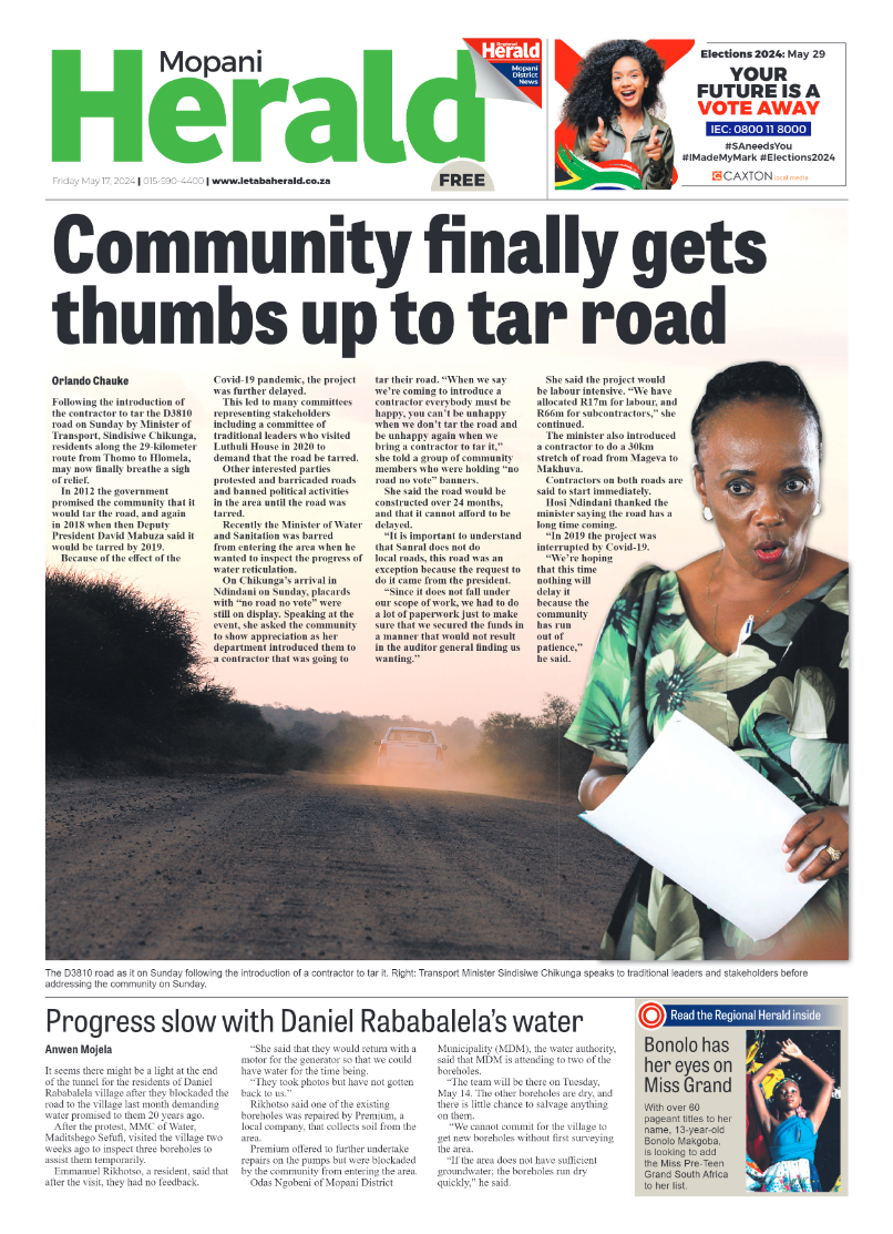Mopani Herald page 1