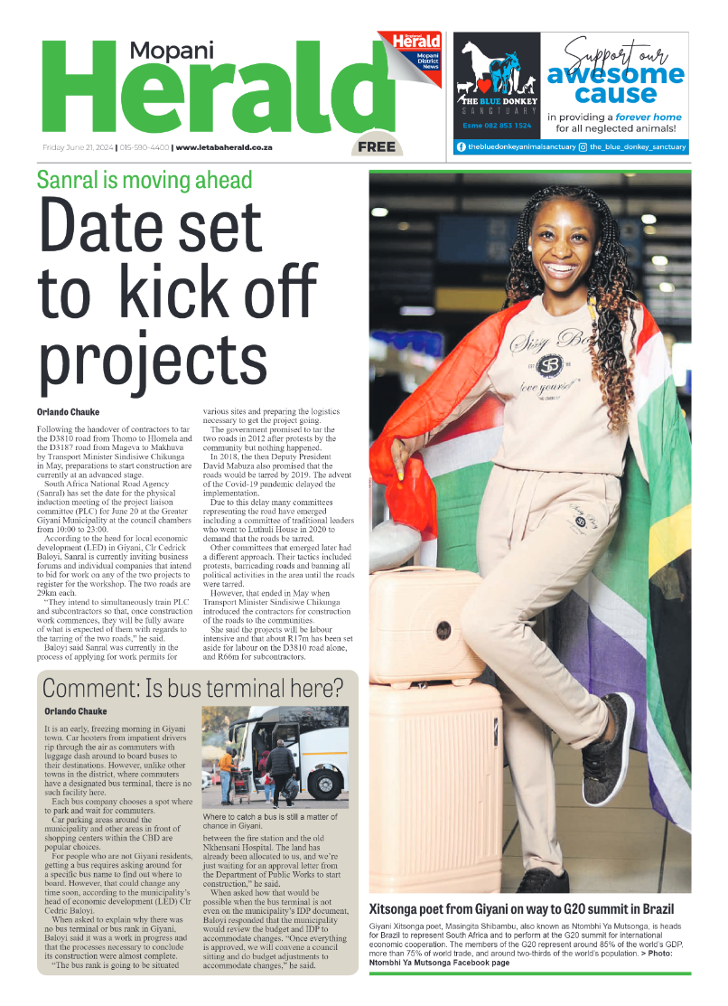 Mopani Herald page 1