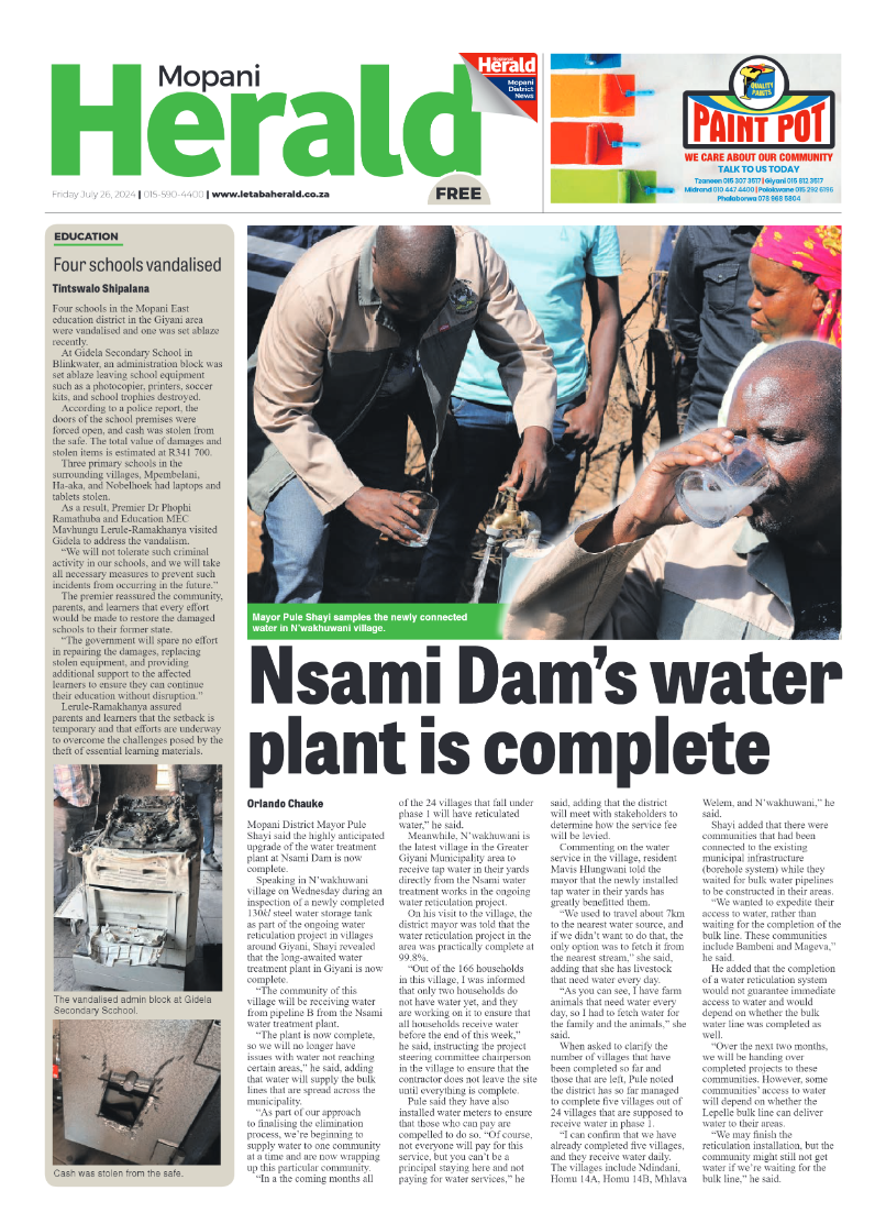 Mopani Herald page 1