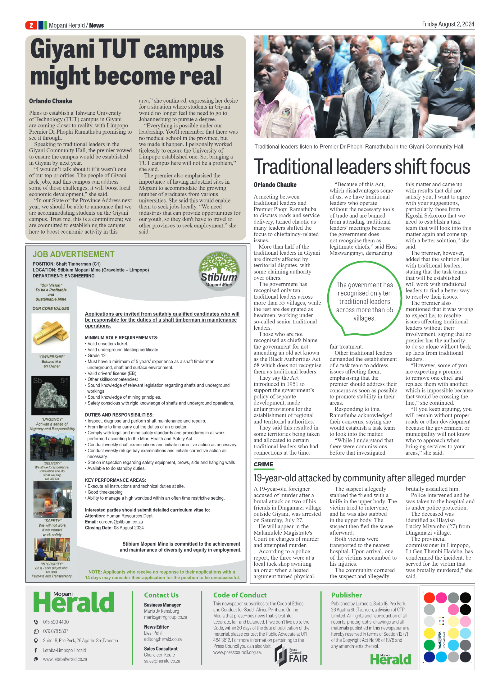 Mopani Herald page 2