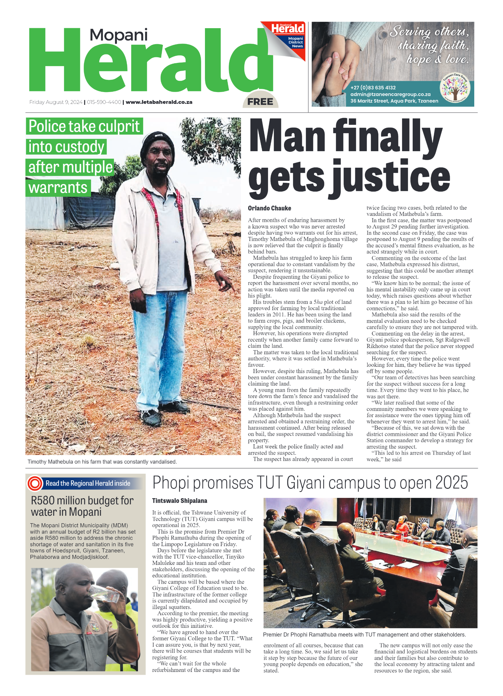 Mopani Herald page 1