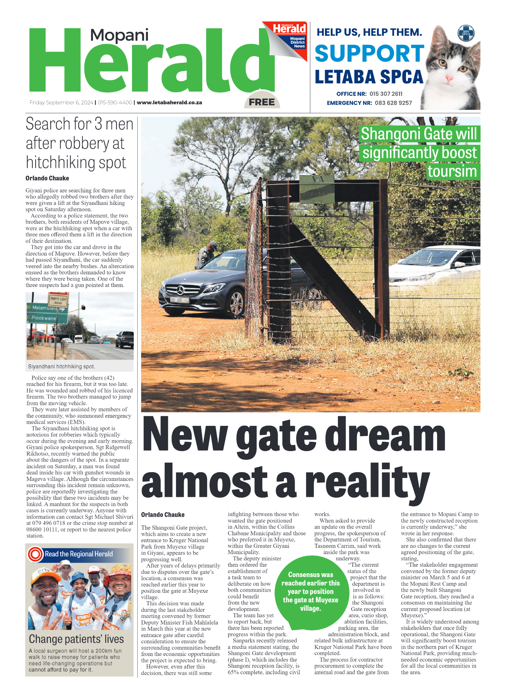 Mopani Herald page 1