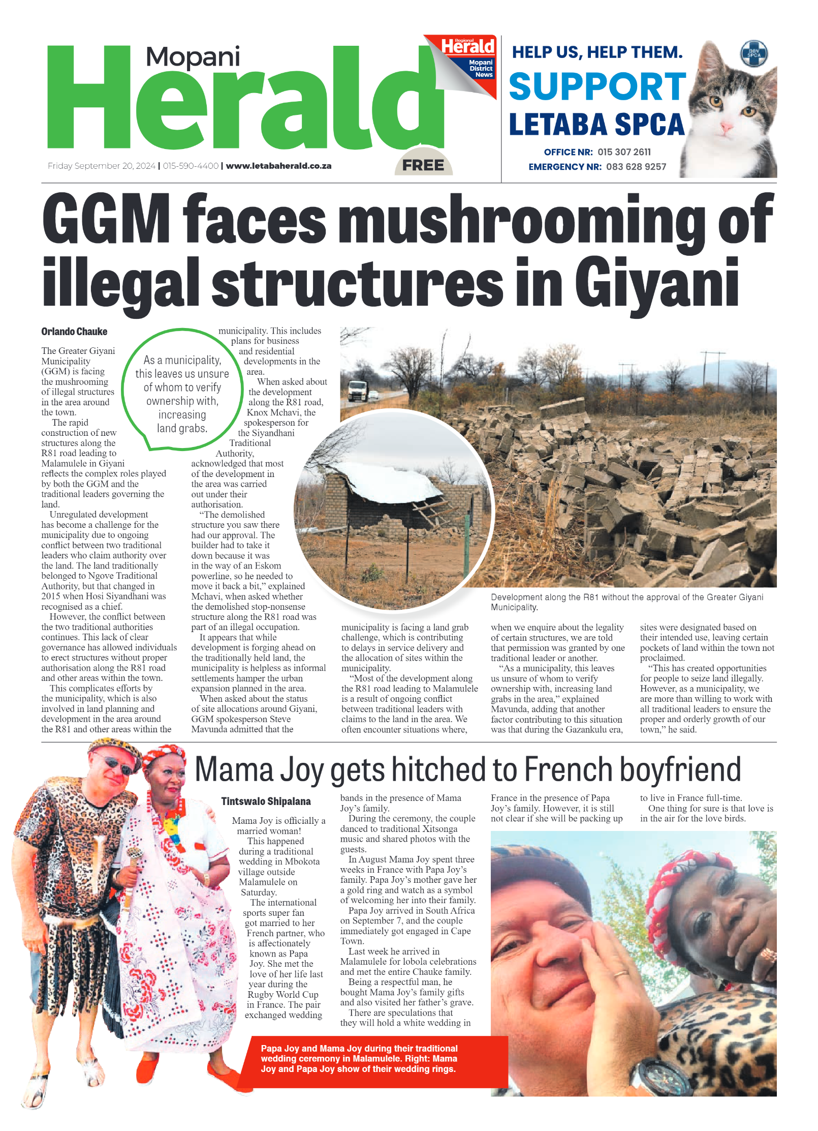 Mopani Herald page 1