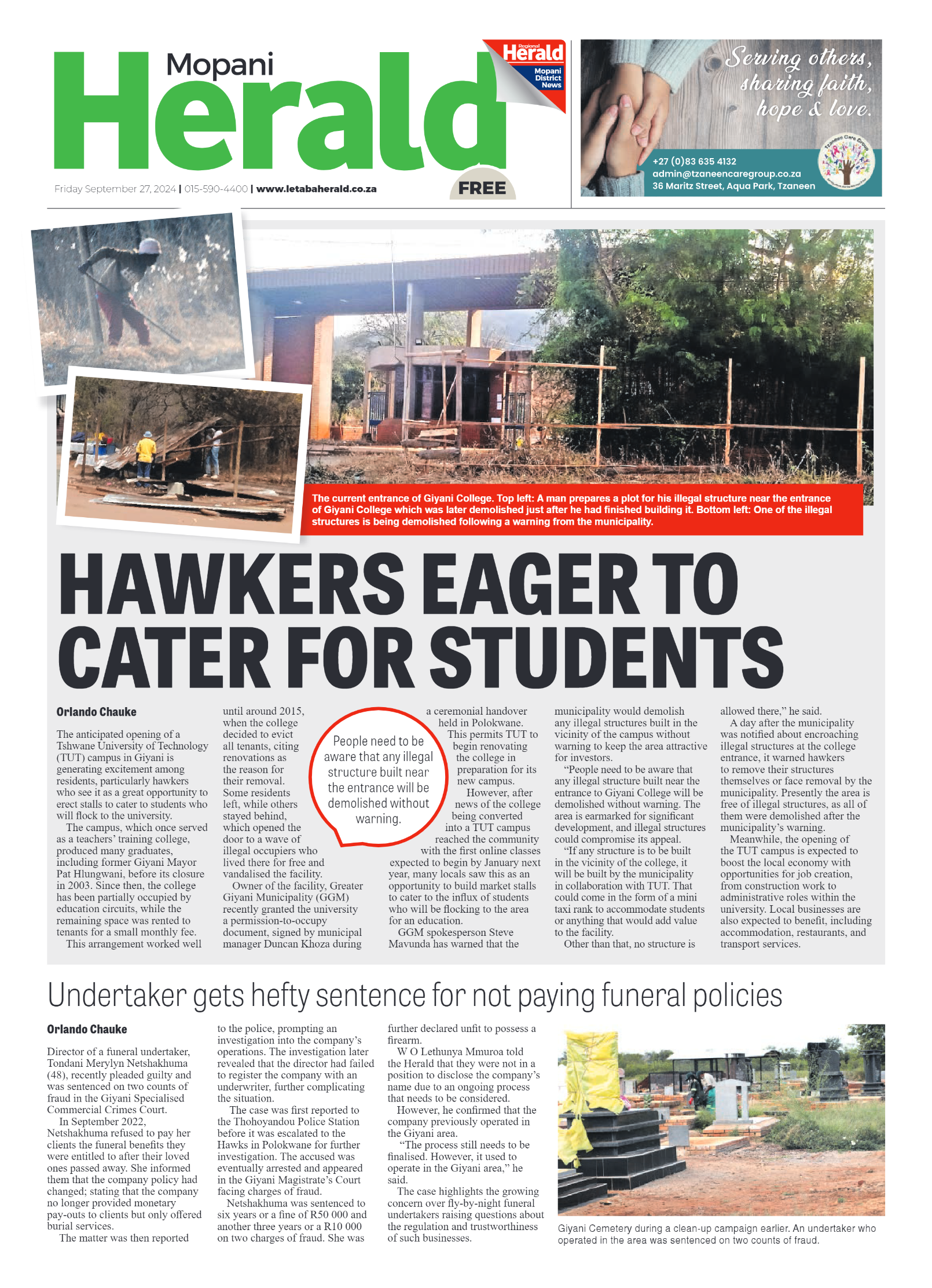 Mopani Herald page 1