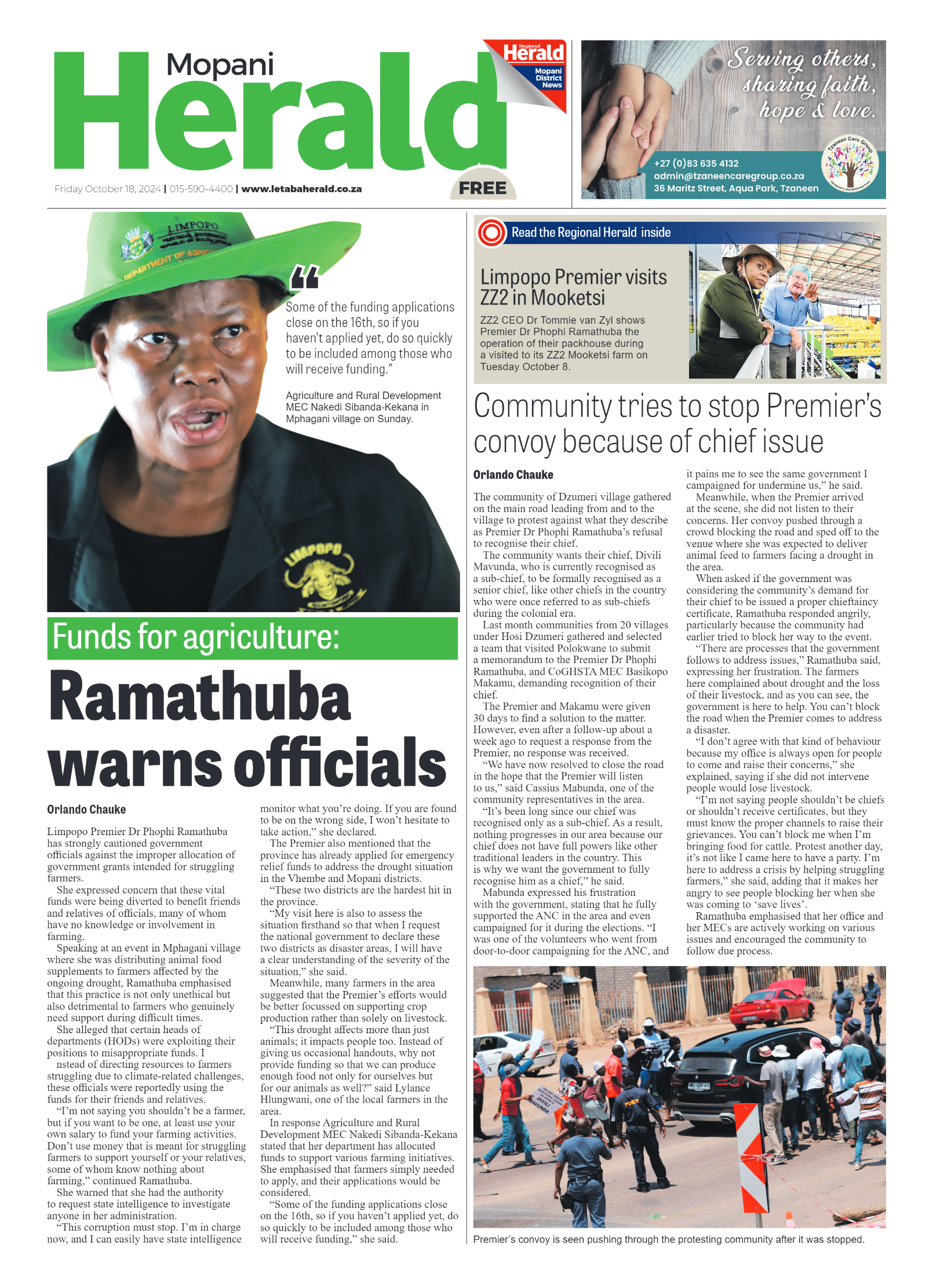 Mopani Herald page 1