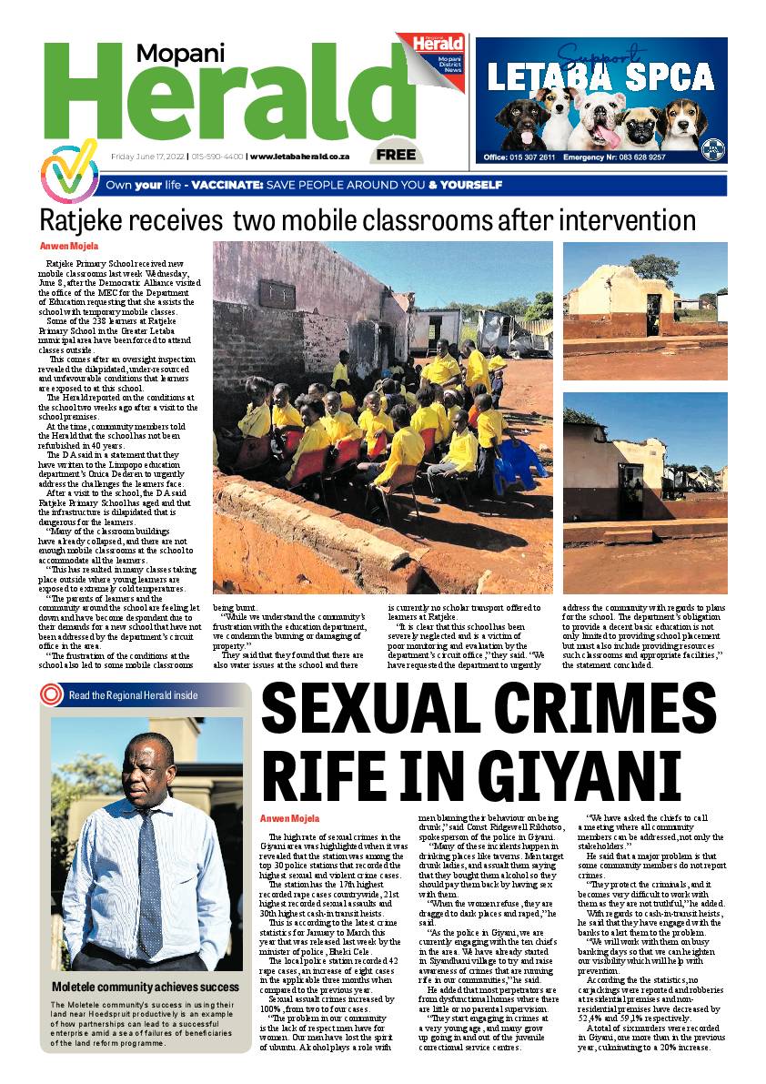 Mopani Herald page 1